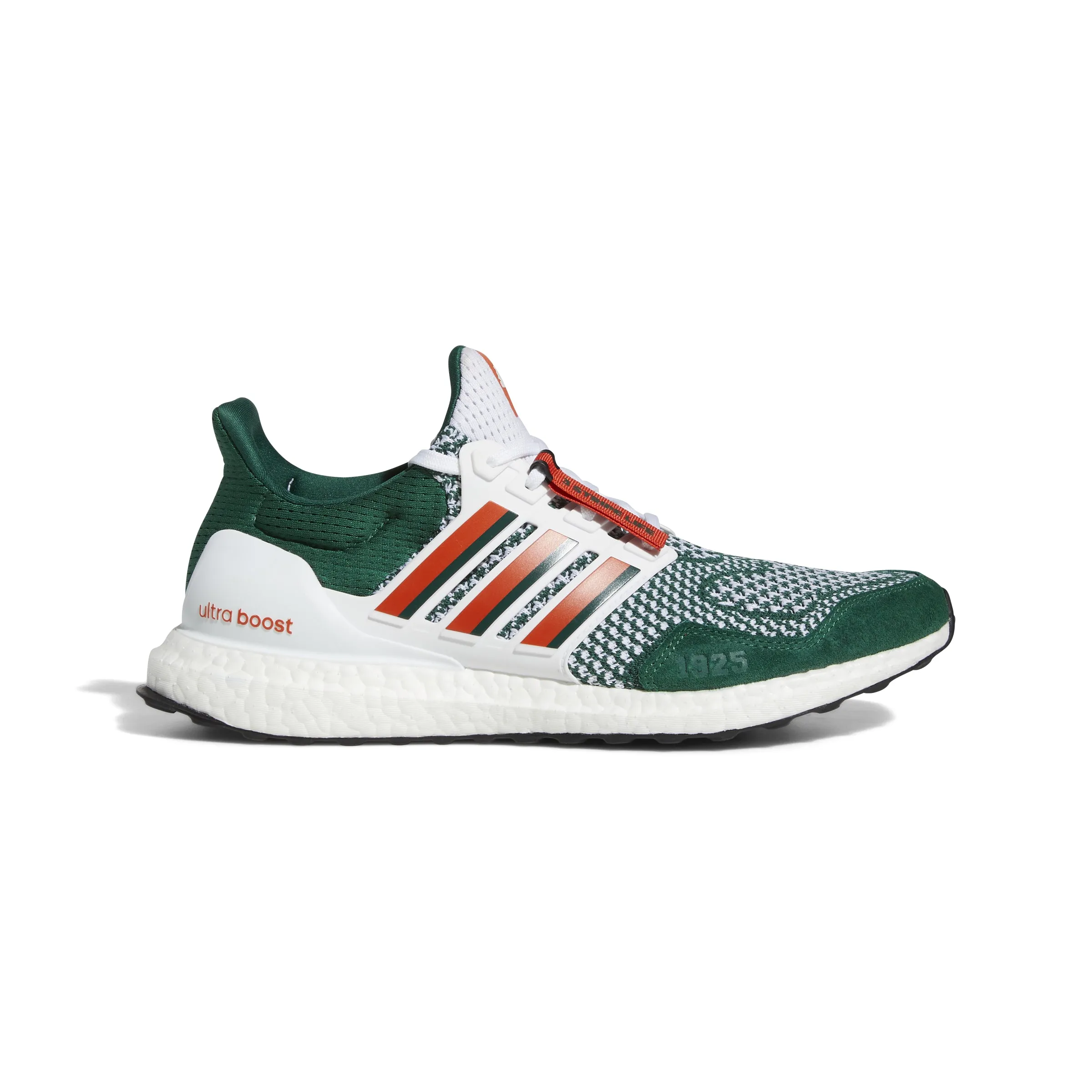 Miami Hurricanes adidas Ultraboost 1.0 Shoe / Sneakers - Green/Orange