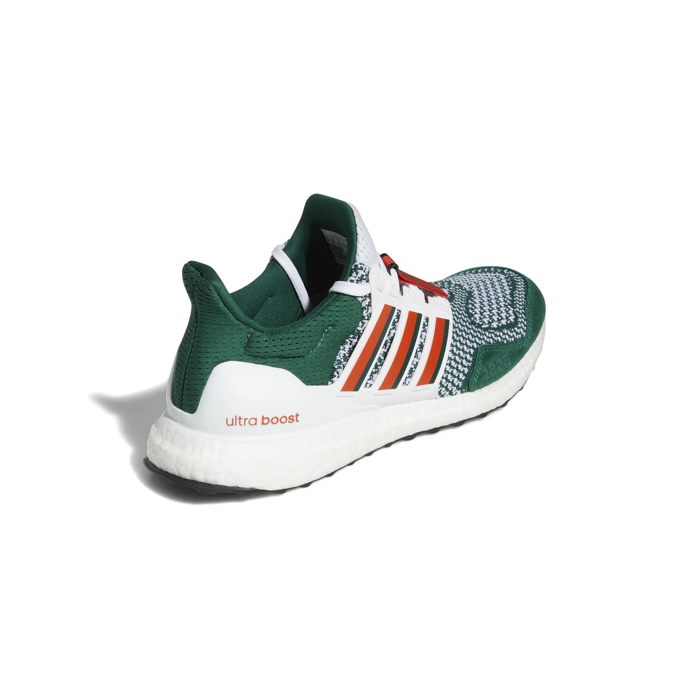 Miami Hurricanes adidas Ultraboost 1.0 Shoe / Sneakers - Green/Orange