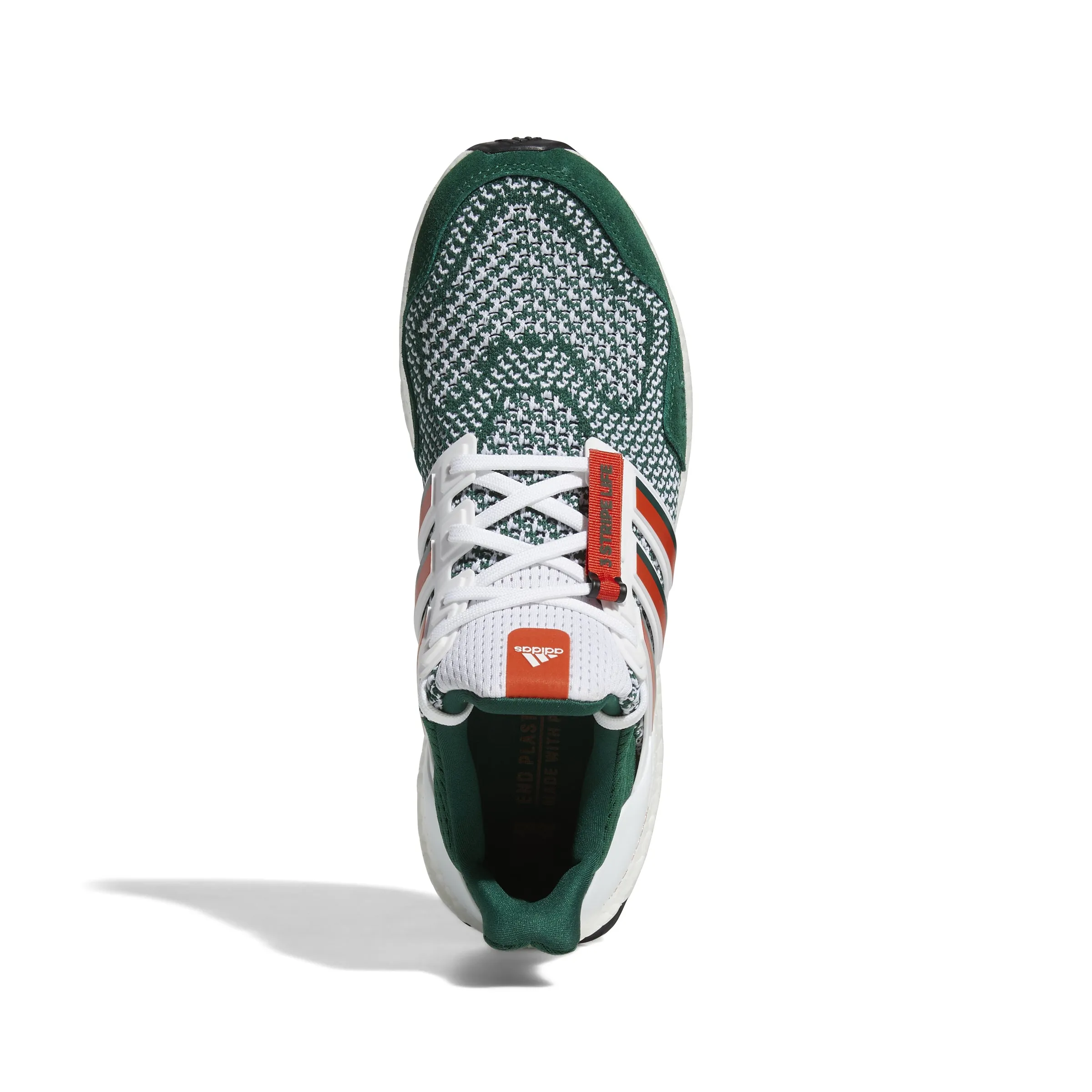 Miami Hurricanes adidas Ultraboost 1.0 Shoe / Sneakers - Green/Orange