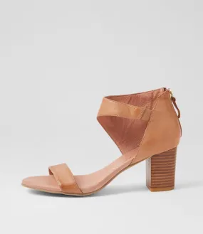 MIDAS Seggy Dark Tan Leather Sandals