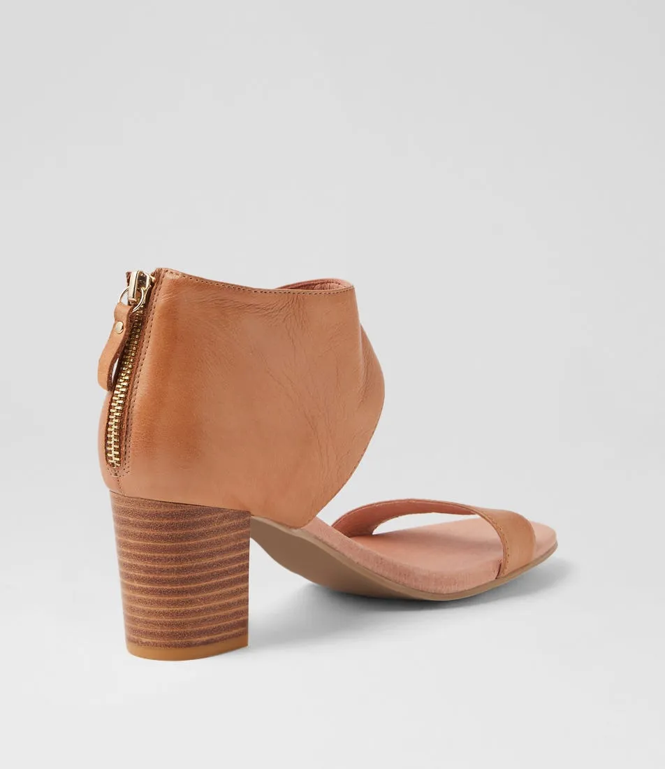 MIDAS Seggy Dark Tan Leather Sandals