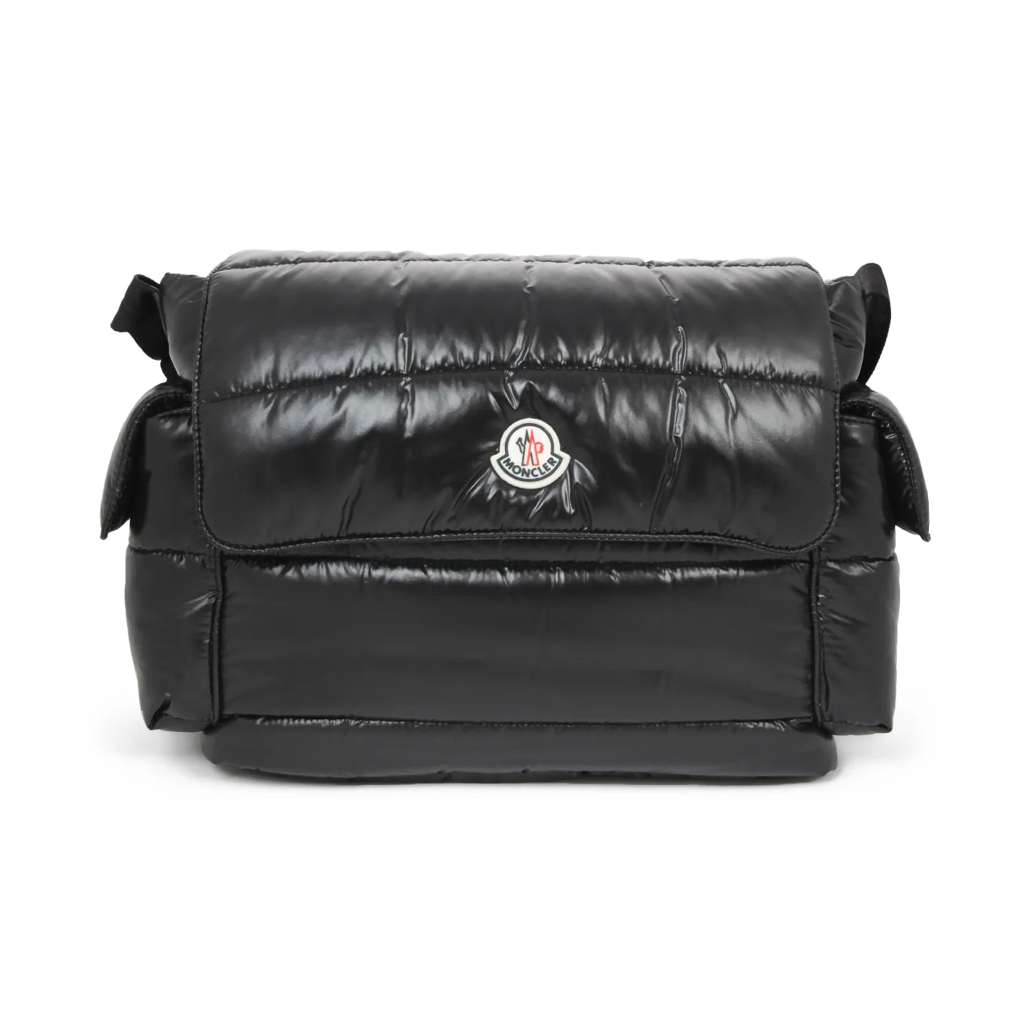 Moncler Black Changing Bag In Quilted Nylon