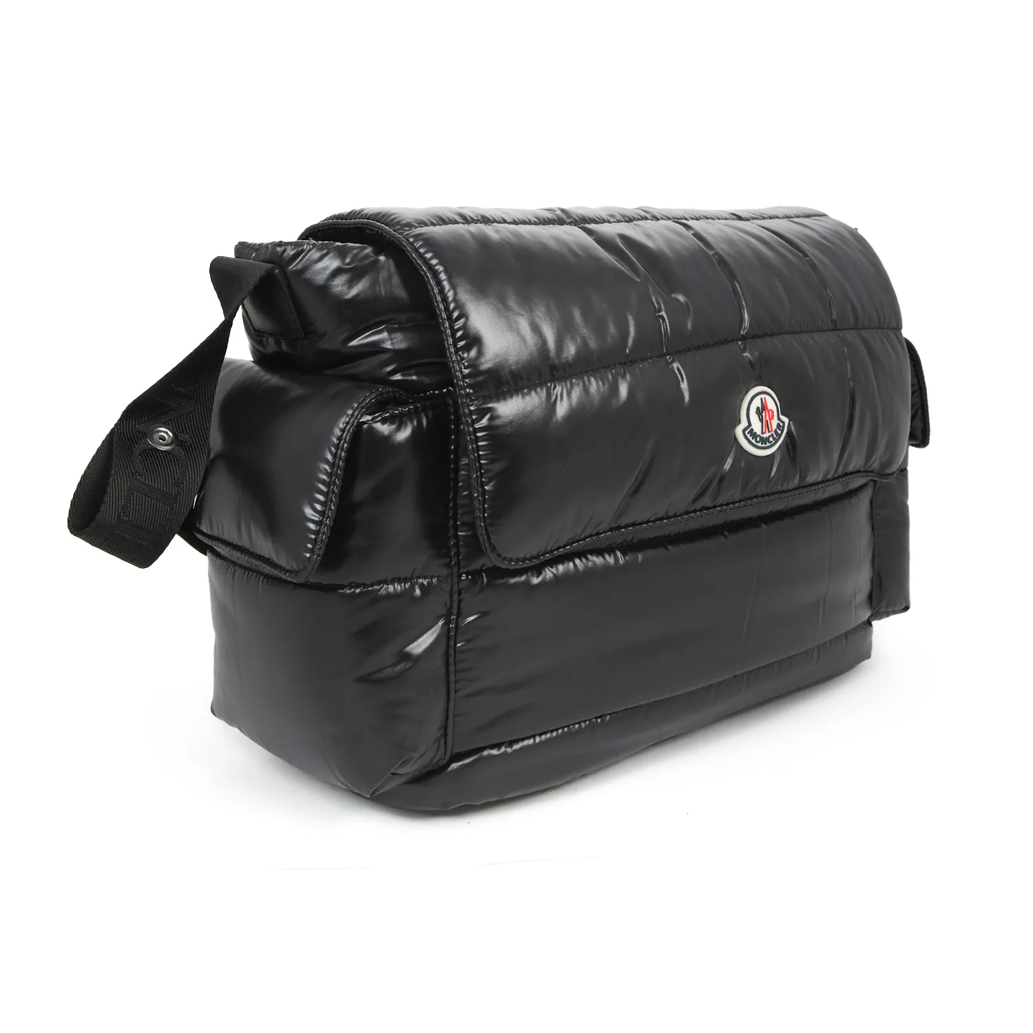 Moncler Black Changing Bag In Quilted Nylon