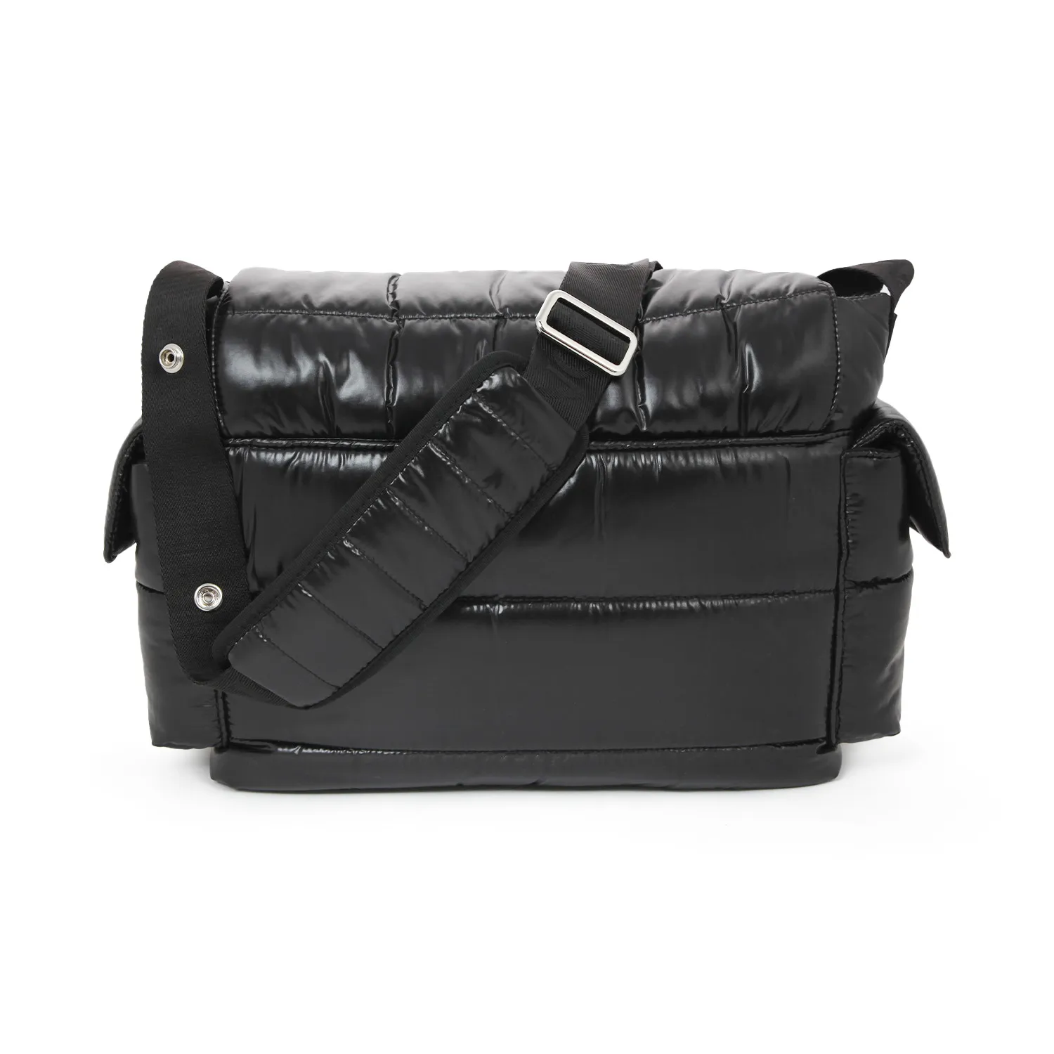 Moncler Black Changing Bag In Quilted Nylon