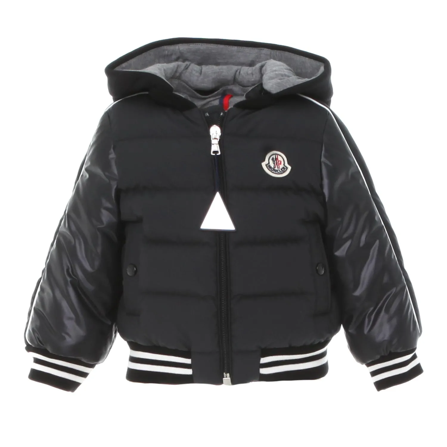 Moncler Black Merih Jacket For Boy And Child