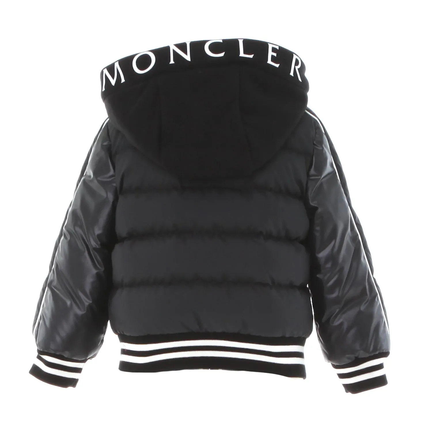 Moncler Black Merih Jacket For Boy And Child