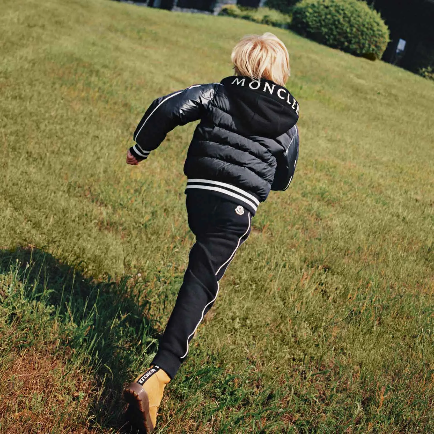 Moncler Black Merih Jacket For Boy And Child