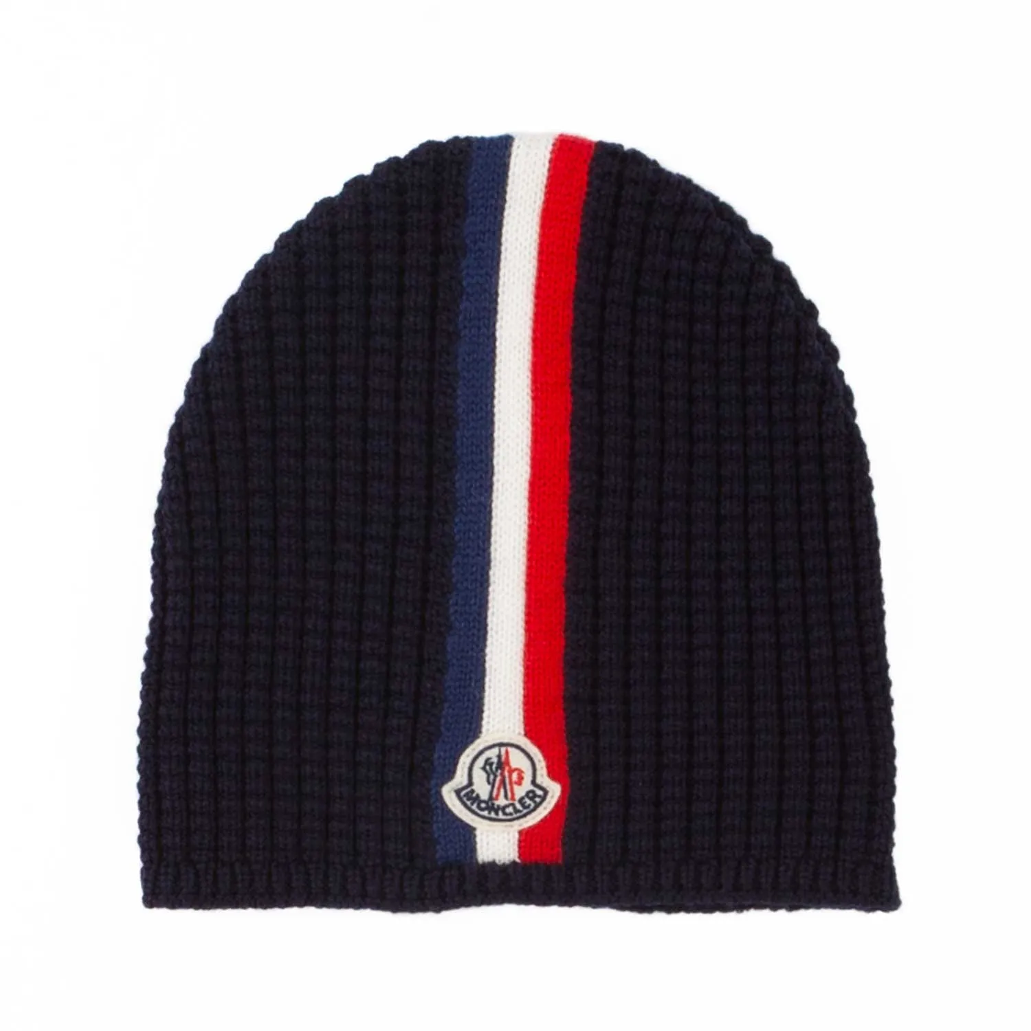 Moncler Blue Hat With Logo For Boy