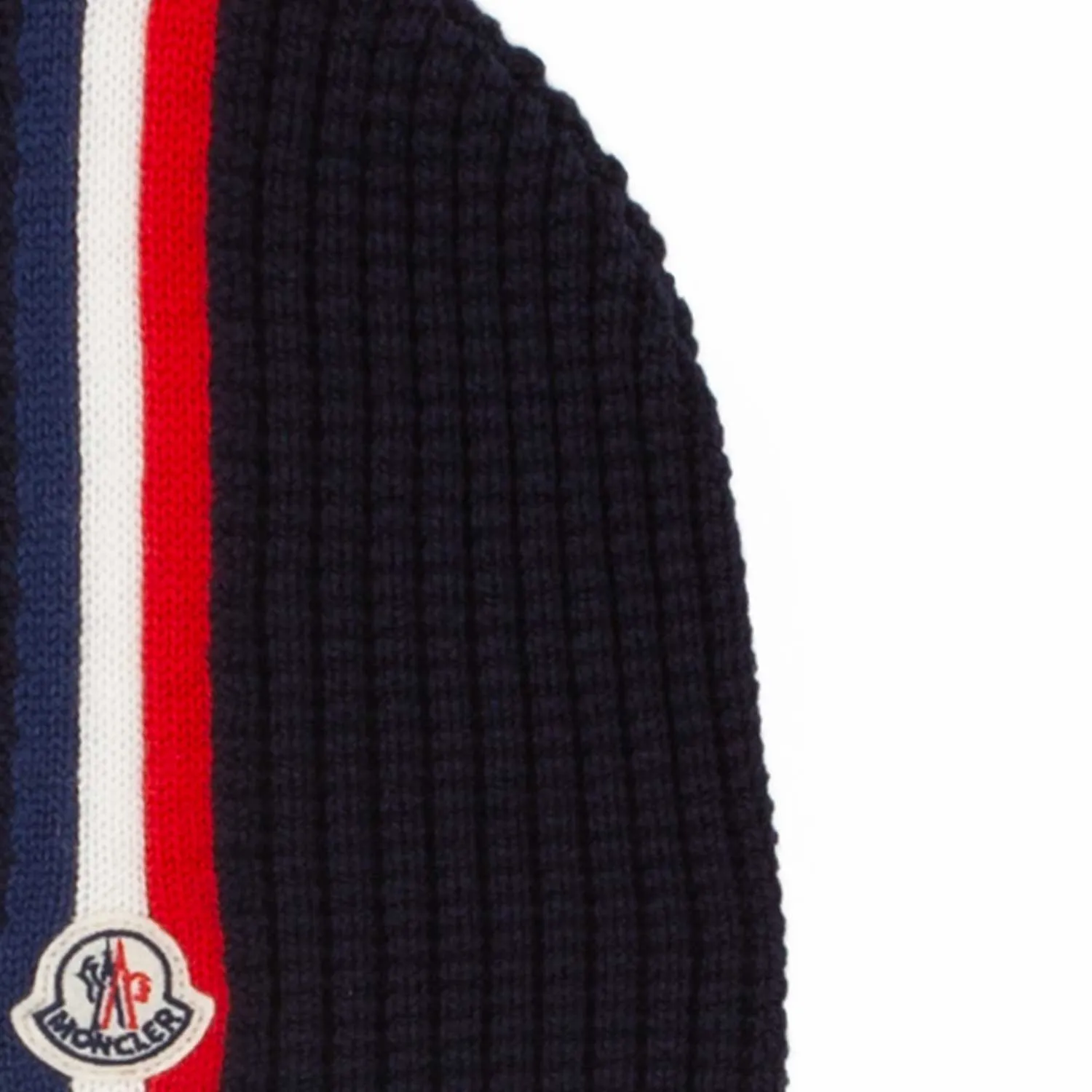 Moncler Blue Hat With Logo For Boy