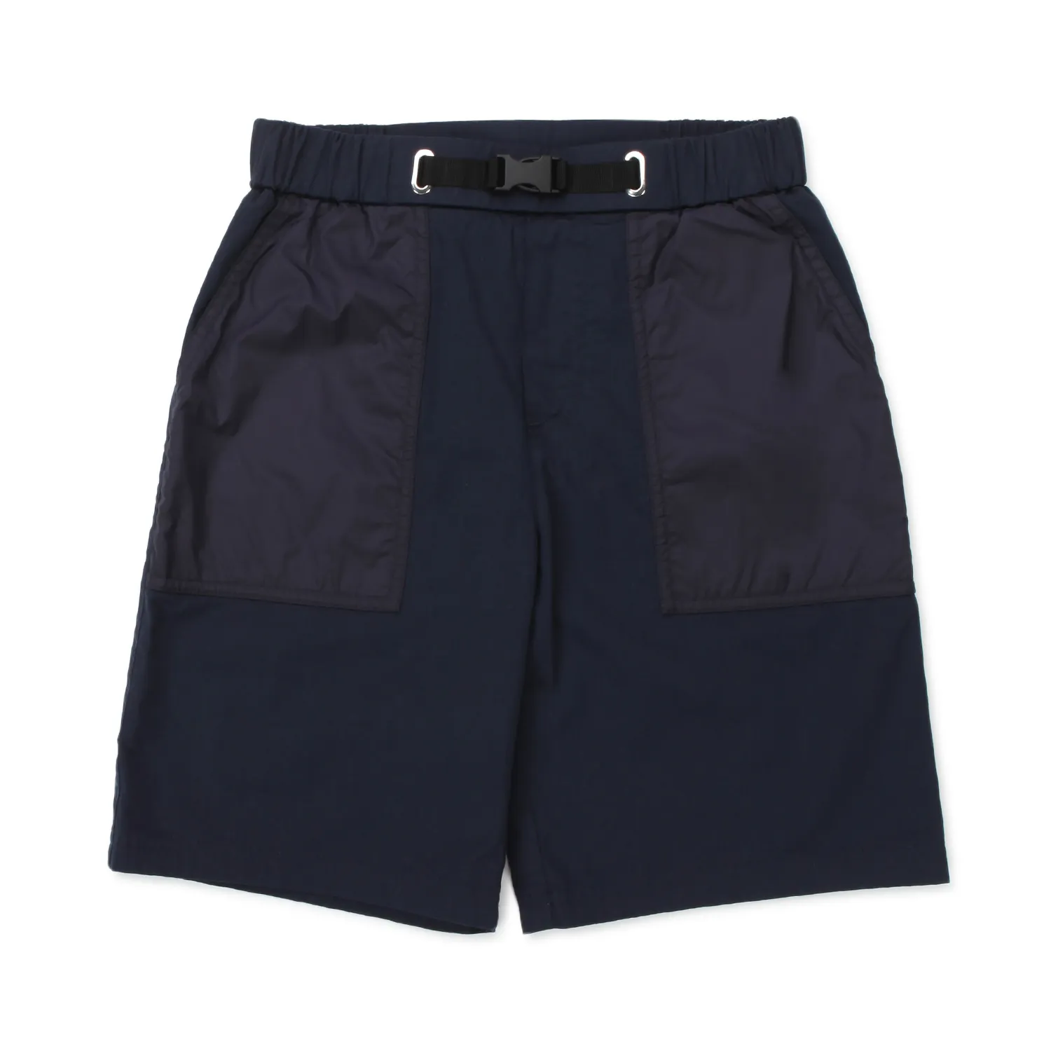 Moncler Blue Navy Bermuda For Children And Teen