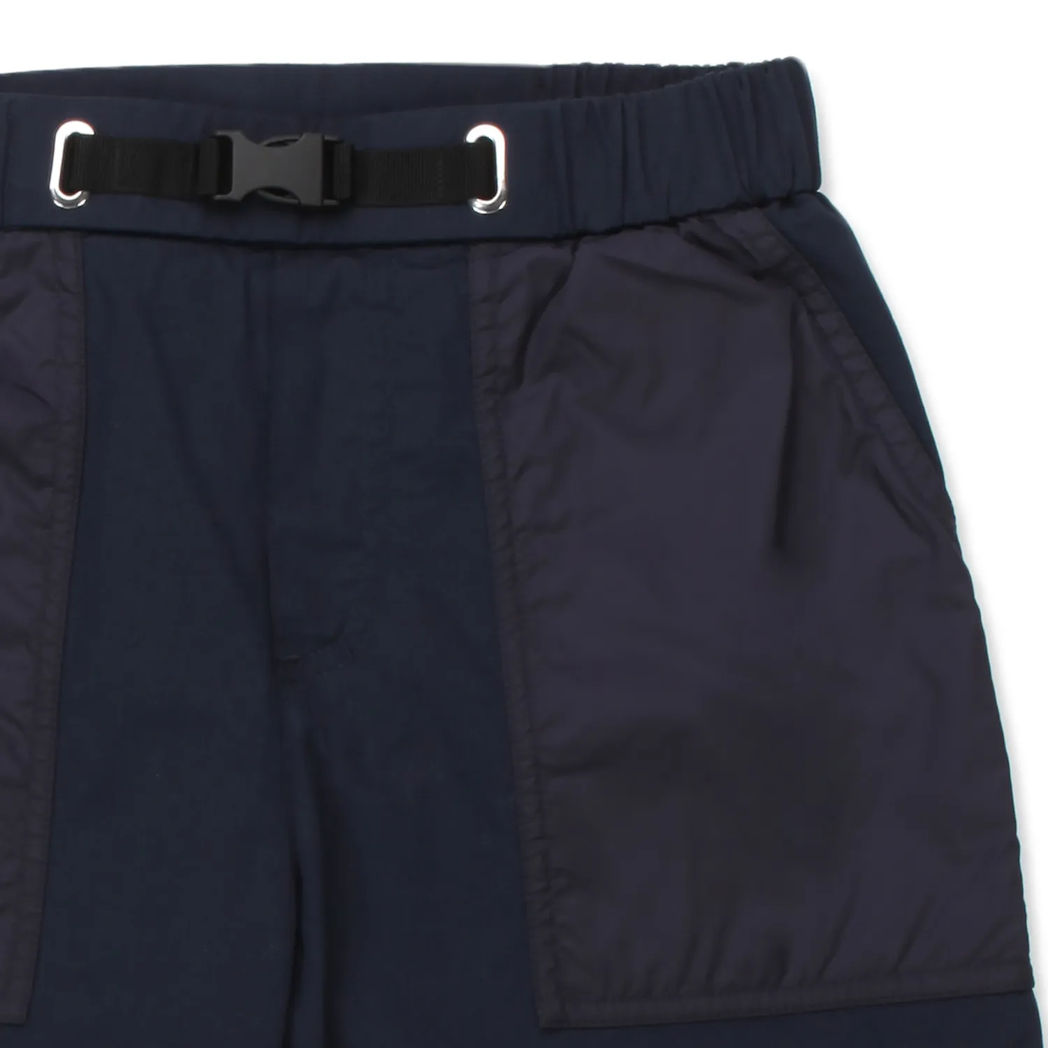 Moncler Blue Navy Bermuda For Children And Teen