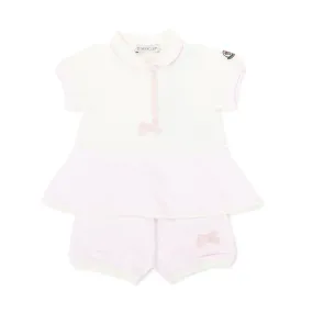 Moncler Cream And Pink Girl Baby Complete