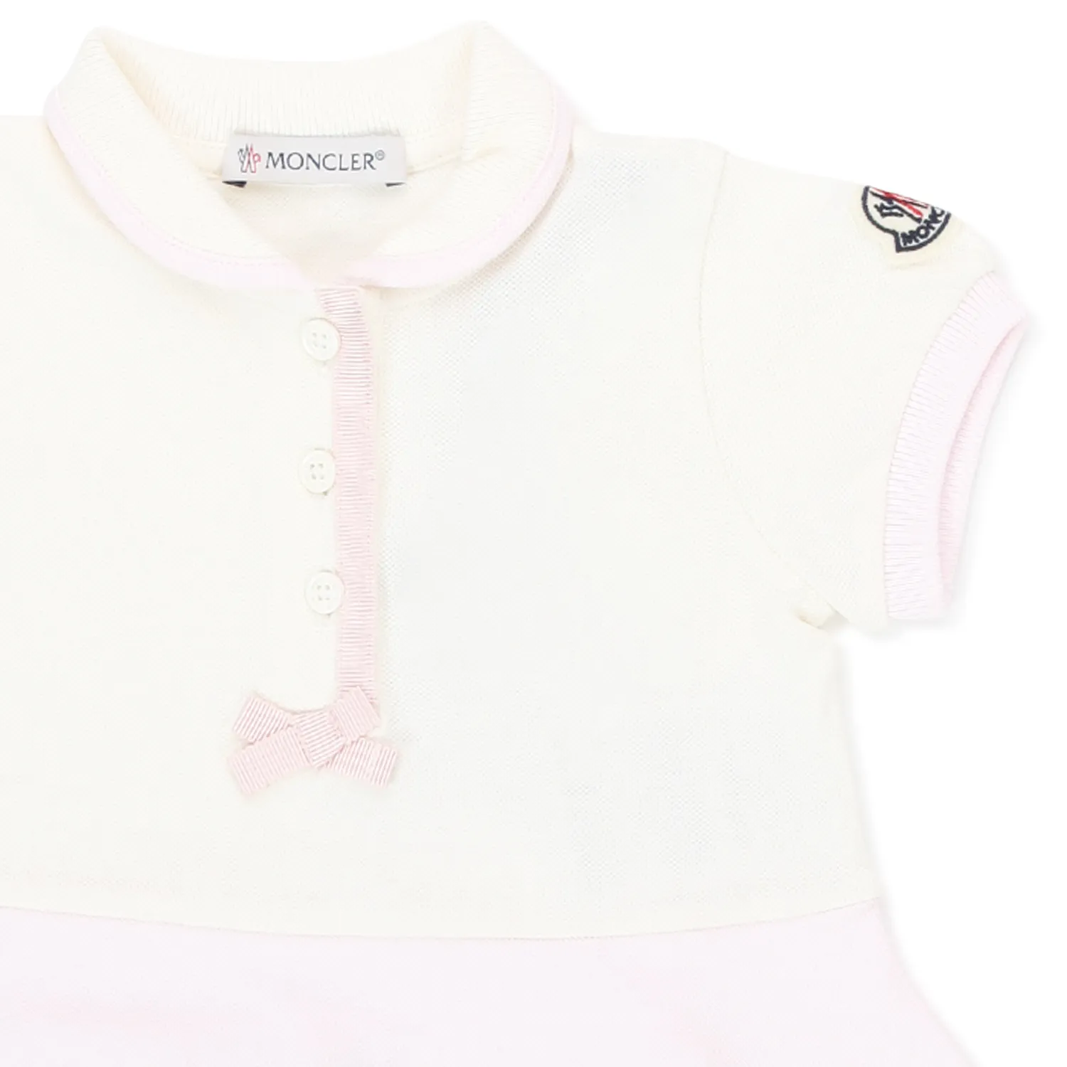 Moncler Cream And Pink Girl Baby Complete