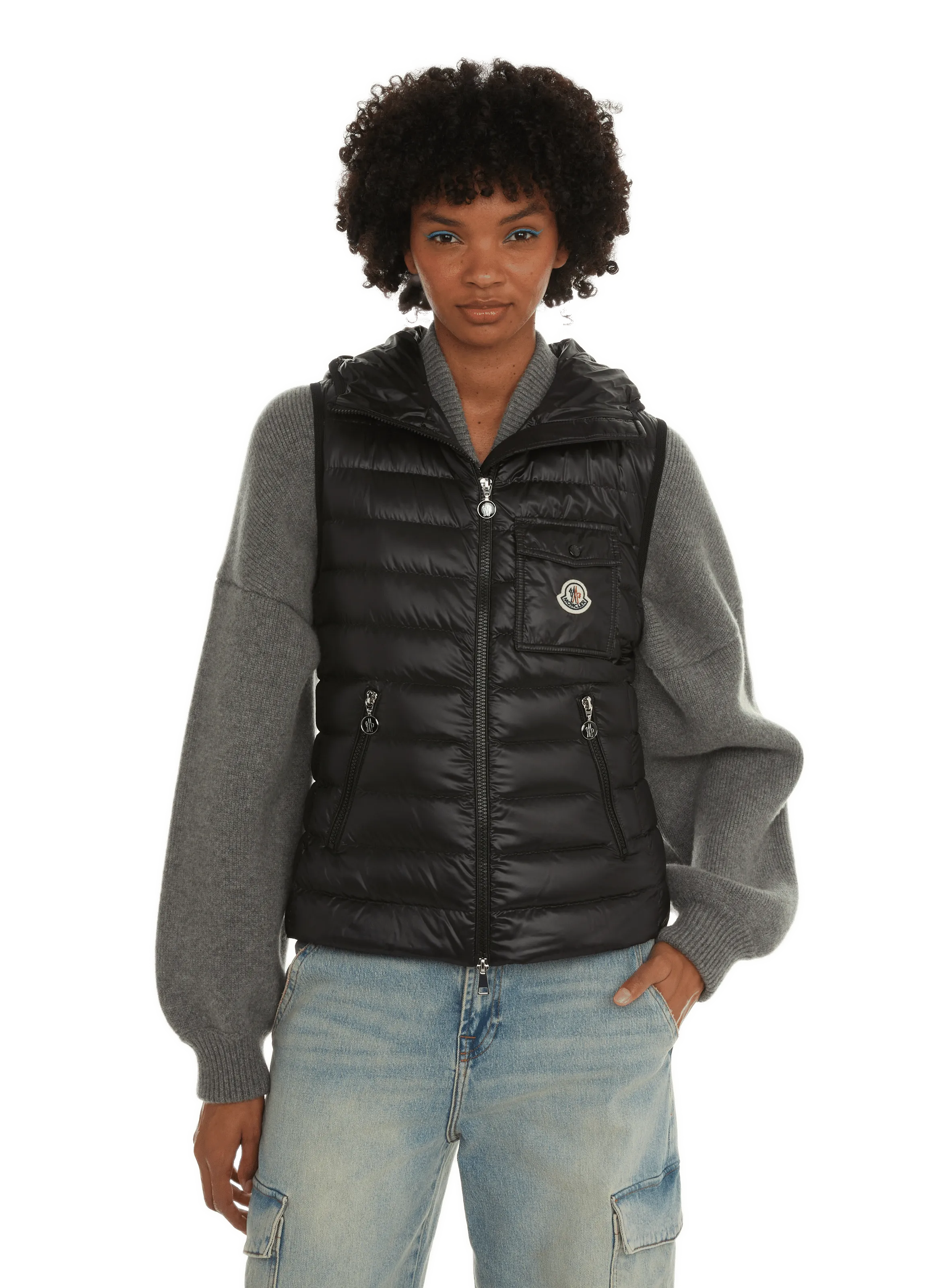 MONCLER  Glygos down gilet - Black