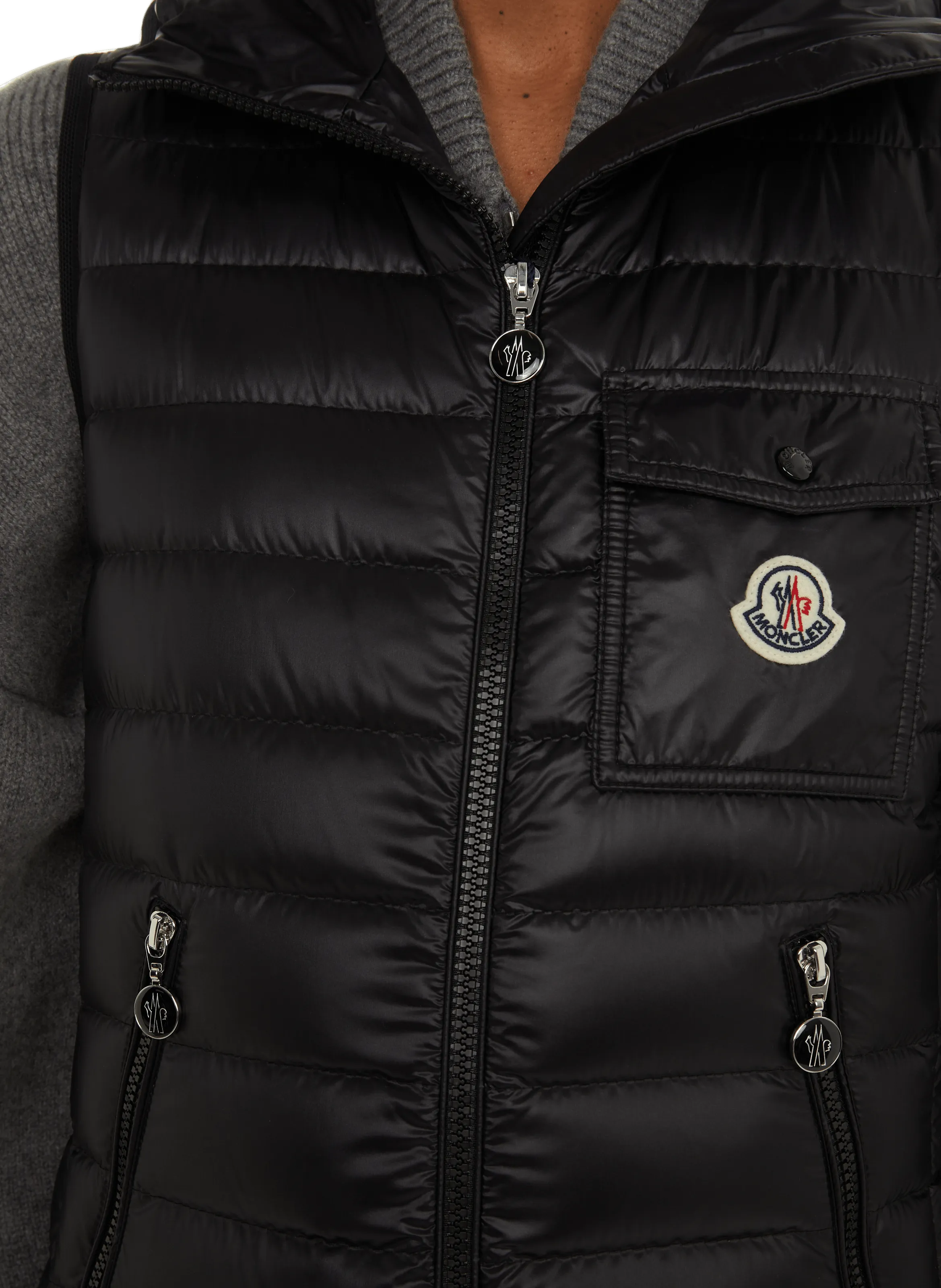 MONCLER  Glygos down gilet - Black