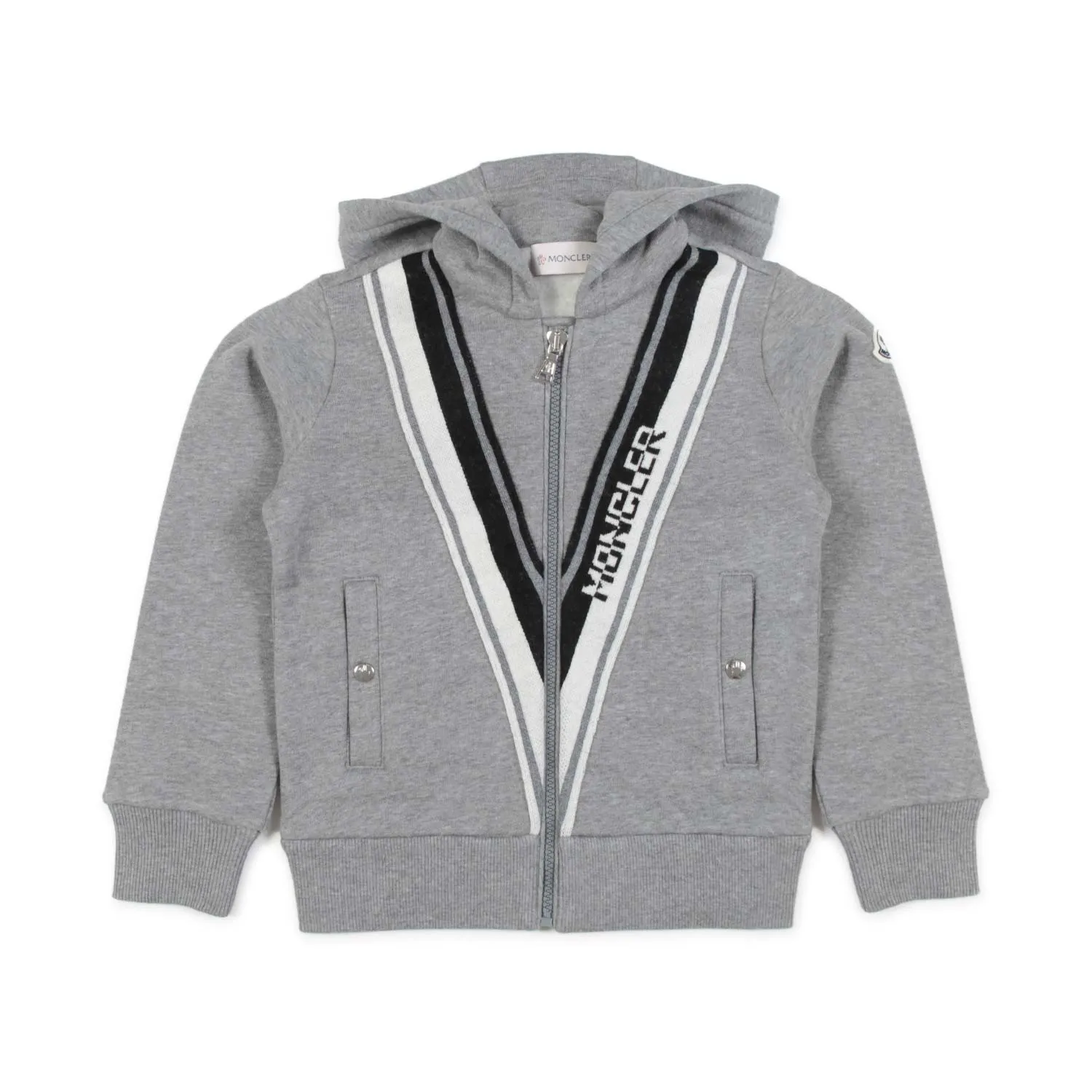 Moncler Gray Hooded Sweatshirt For Children And Teen