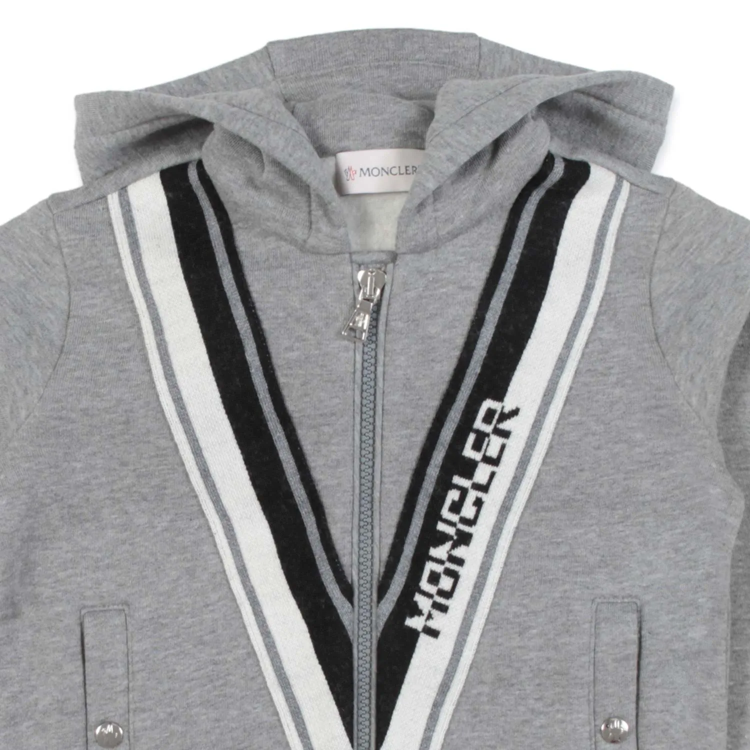 Moncler Gray Hooded Sweatshirt For Children And Teen