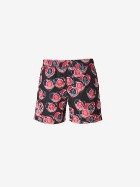 Moncler Hearts Motif Swimsuit 