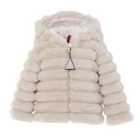 Moncler Latife Butter Color Jacket For Baby And Girl