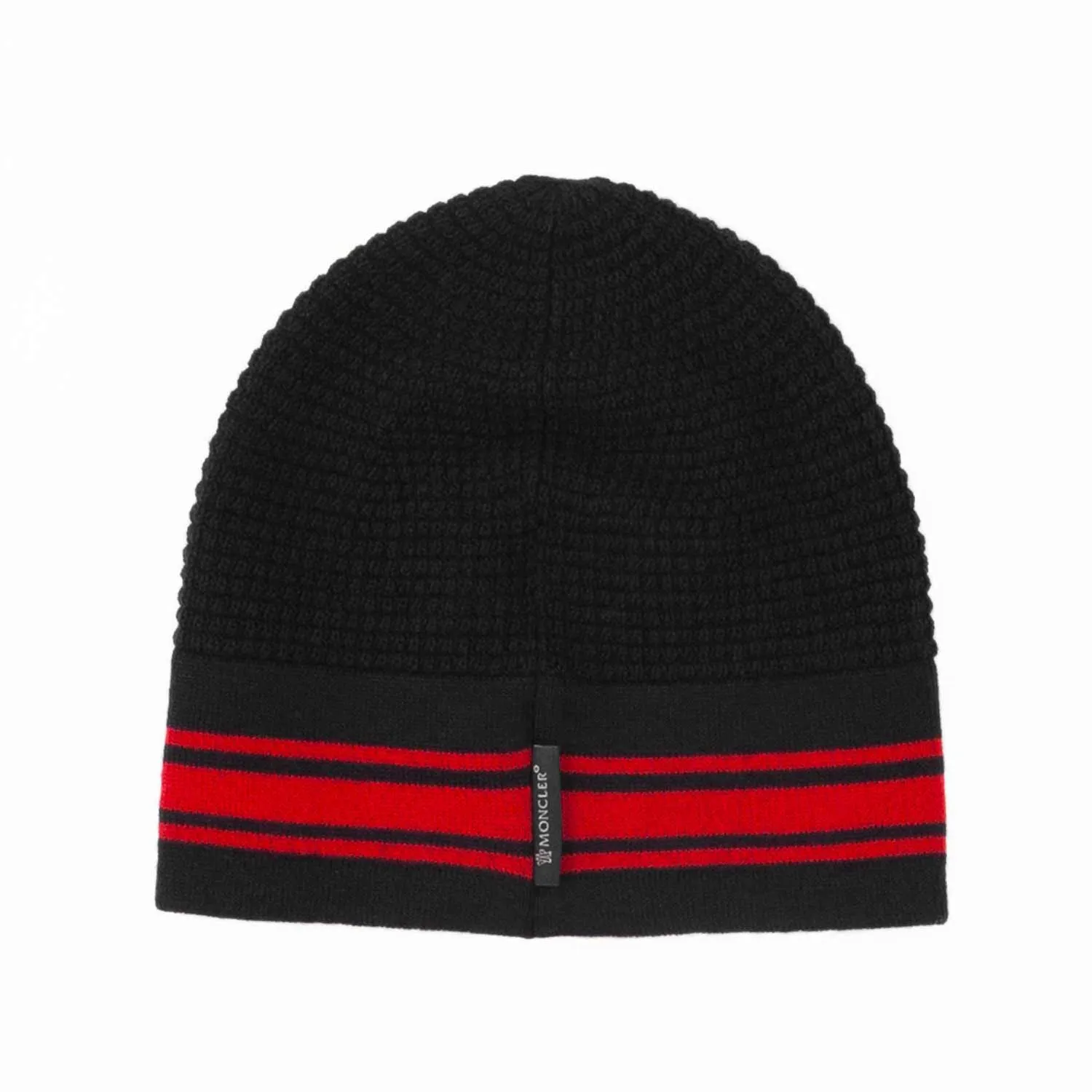 Moncler Logo Black Beanie For Boy