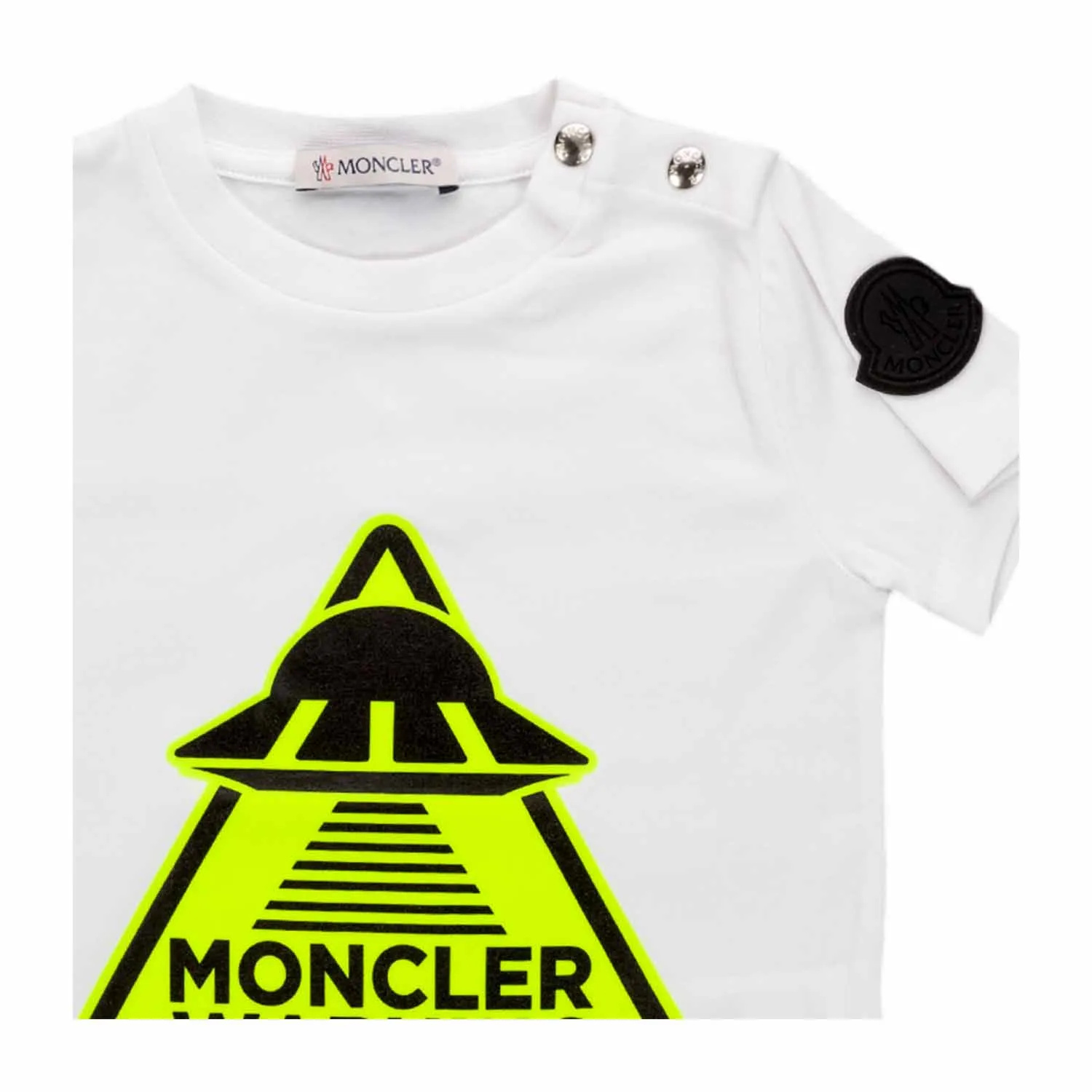 Moncler Logo White T-Shirt For Baby Boy