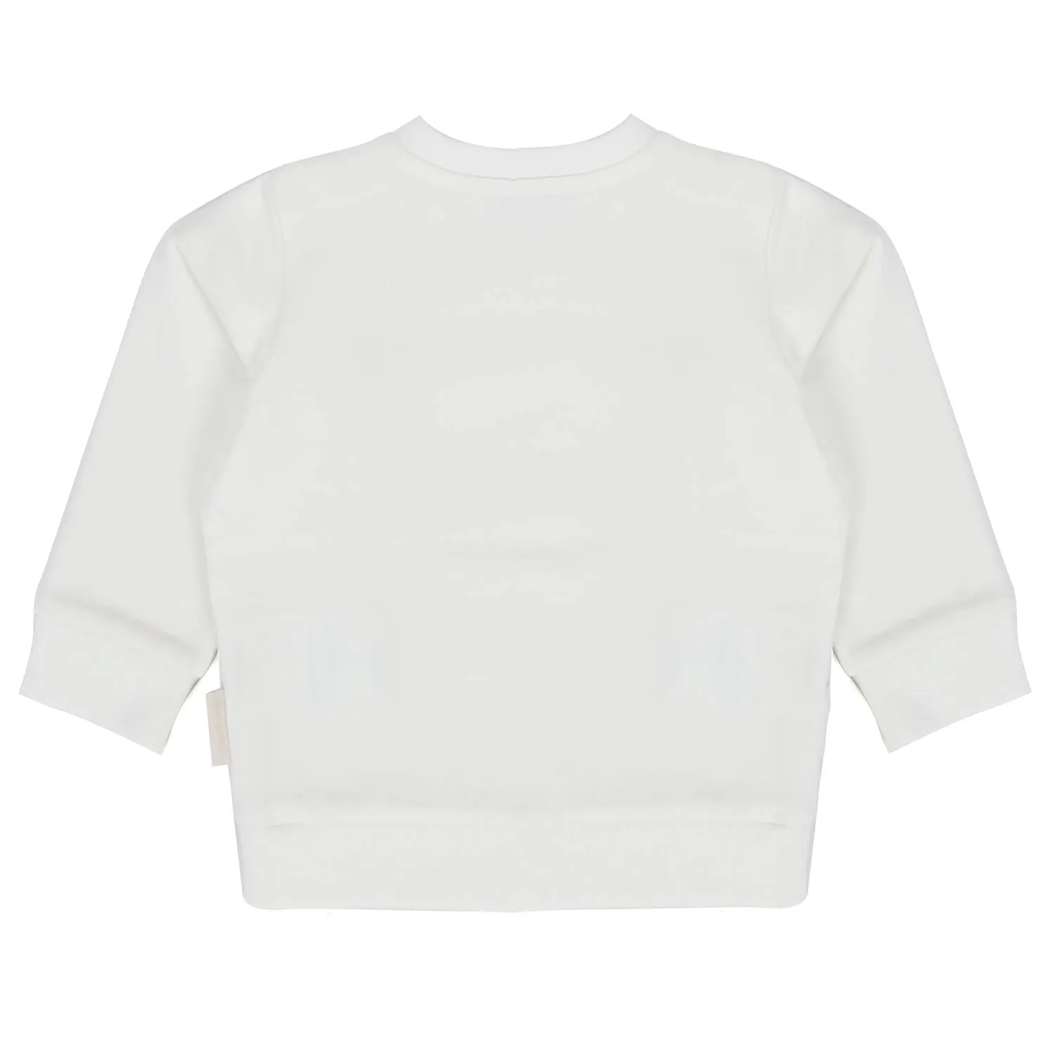 Moncler Milk White Sweatshirt With Patch For Baby