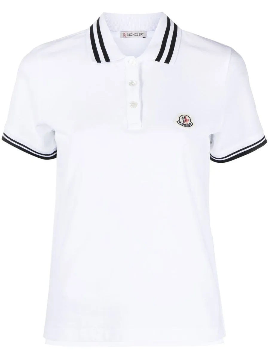 Moncler    Moncler Logo Cotton Polo Shirt