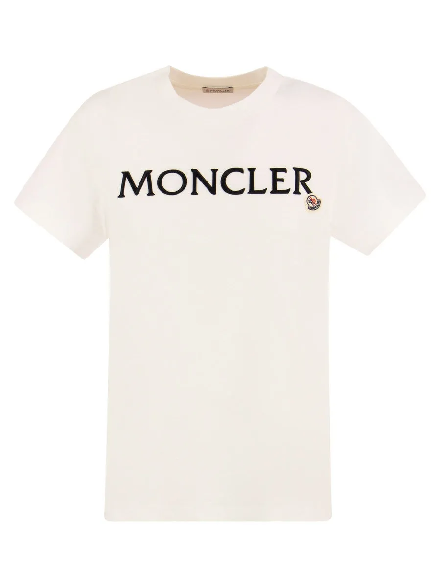 Moncler    Moncler T Shirt With Embroidered Logo