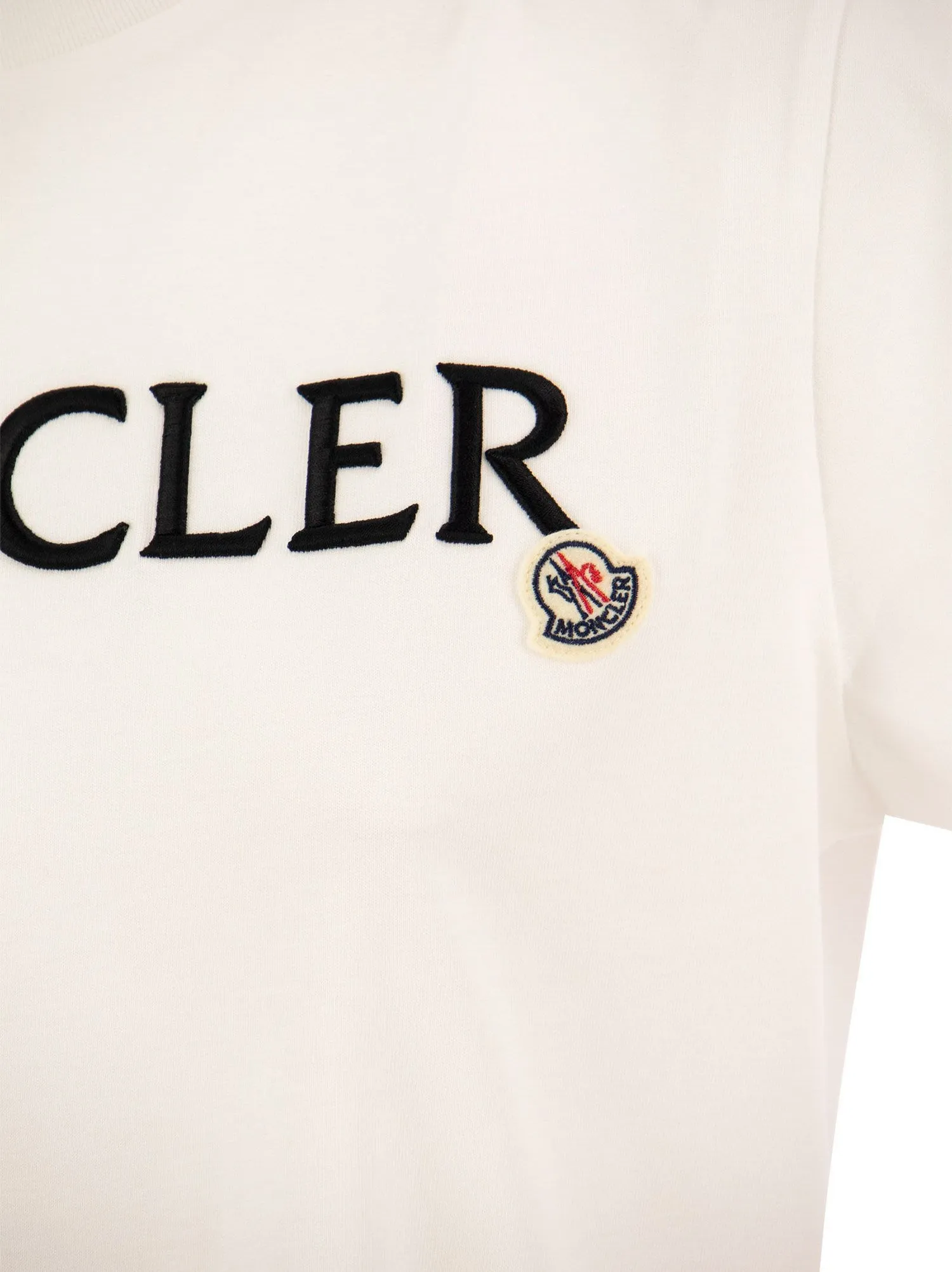 Moncler    Moncler T Shirt With Embroidered Logo