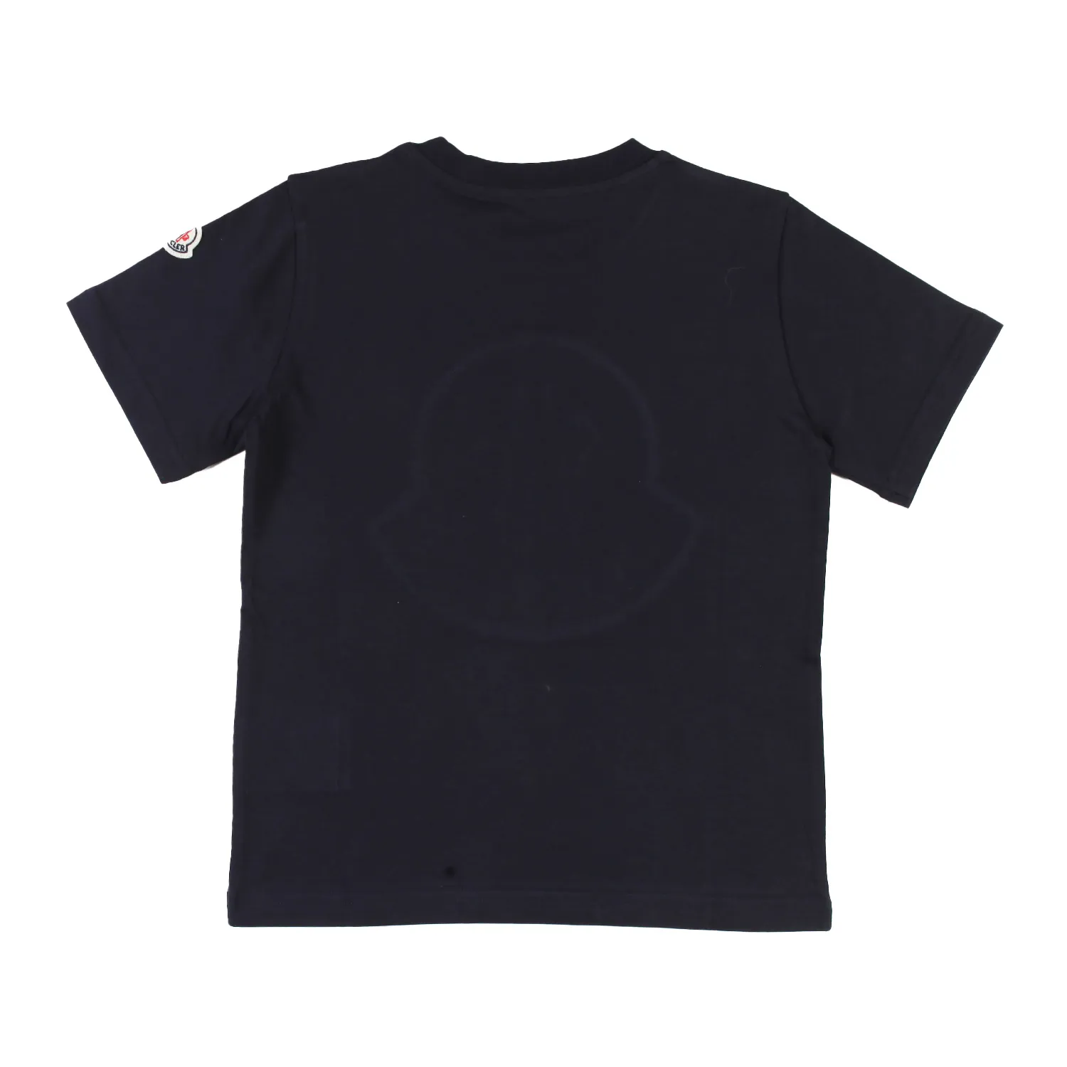 Moncler Navy Blue Moncler T-Shirt With Embossed Logo