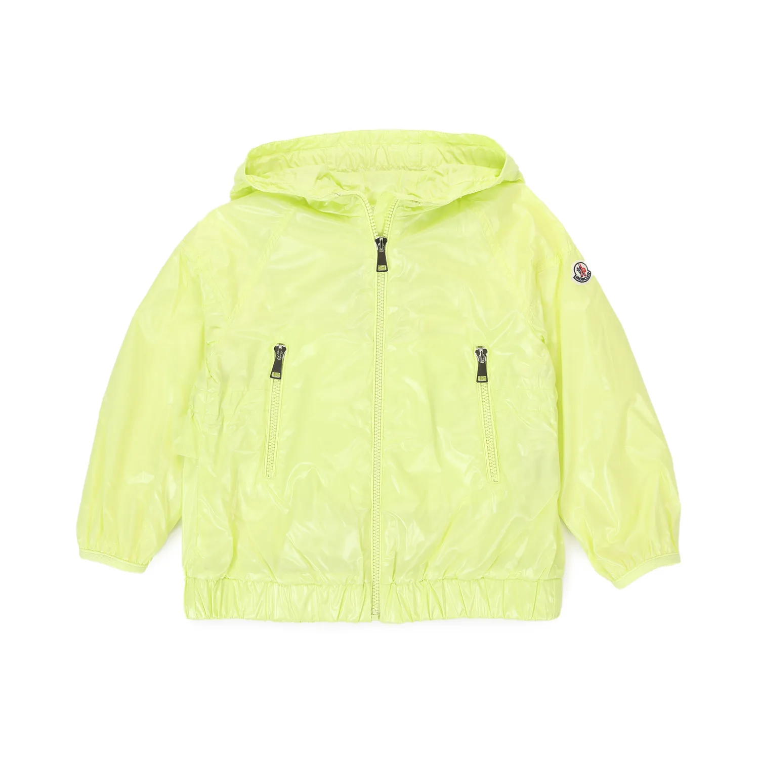 Moncler Nylon Tupeti Yellow Fluo Jacket For Girls And Teen