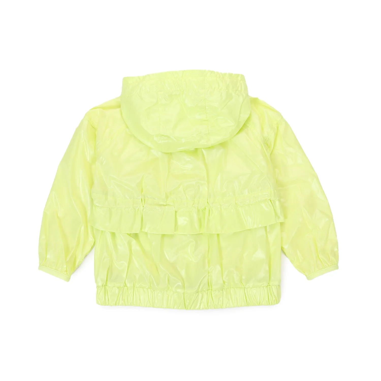 Moncler Nylon Tupeti Yellow Fluo Jacket For Girls And Teen