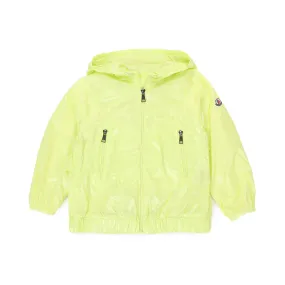 Moncler Nylon Tupeti Yellow Fluo Jacket For Girls And Teen