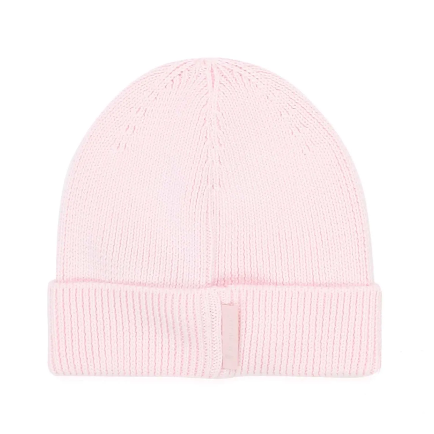 Moncler Pink Cotton Beanie For Baby Girl