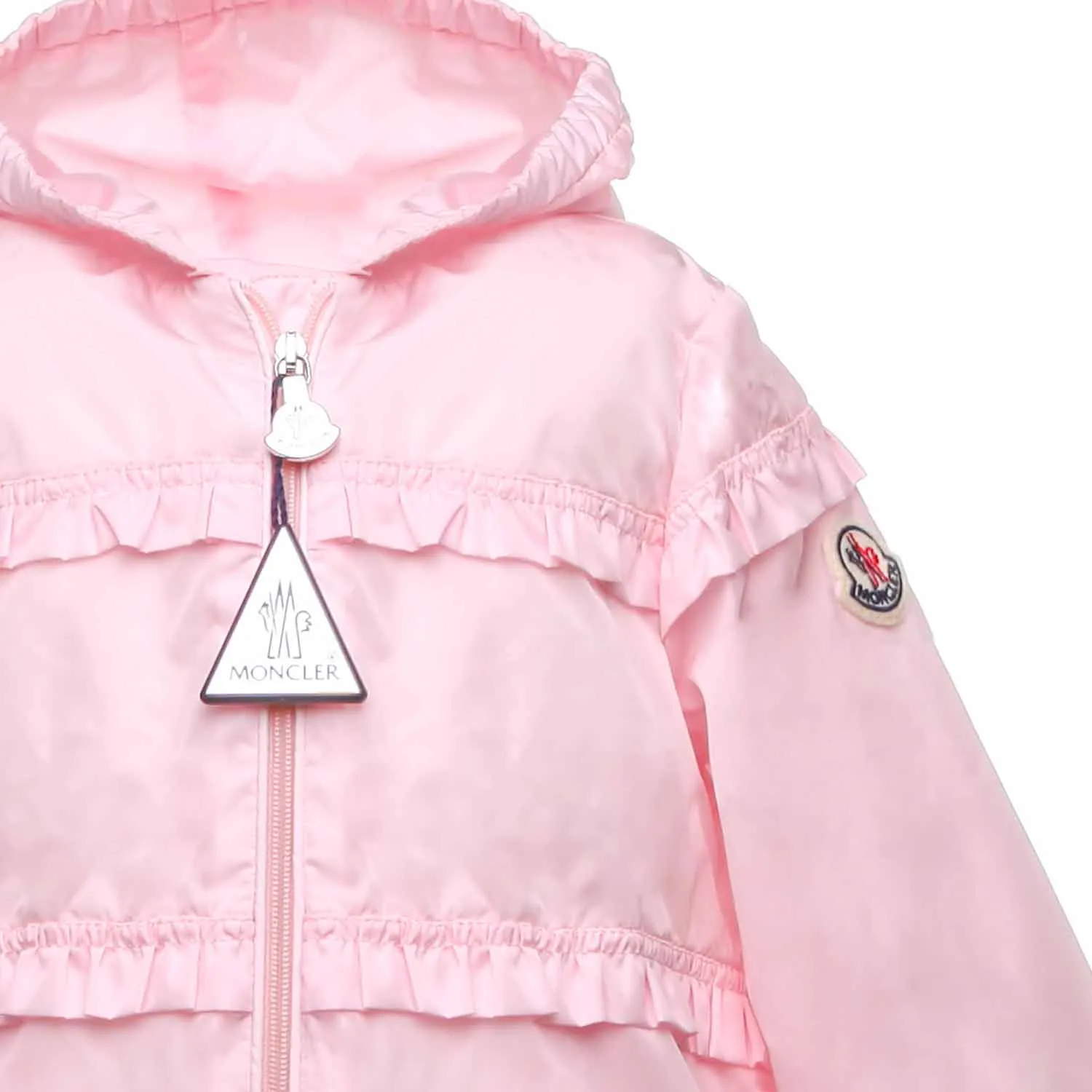 Moncler Pink Hiti Jacket For Girls And Baby