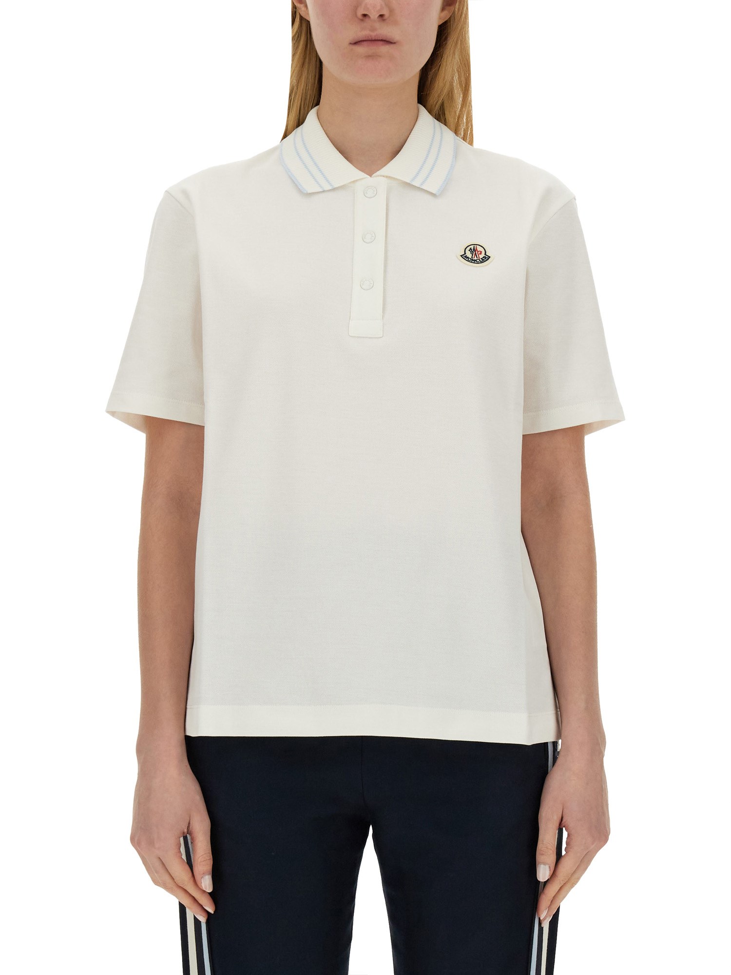 MONCLER    POLO WITH LOGO