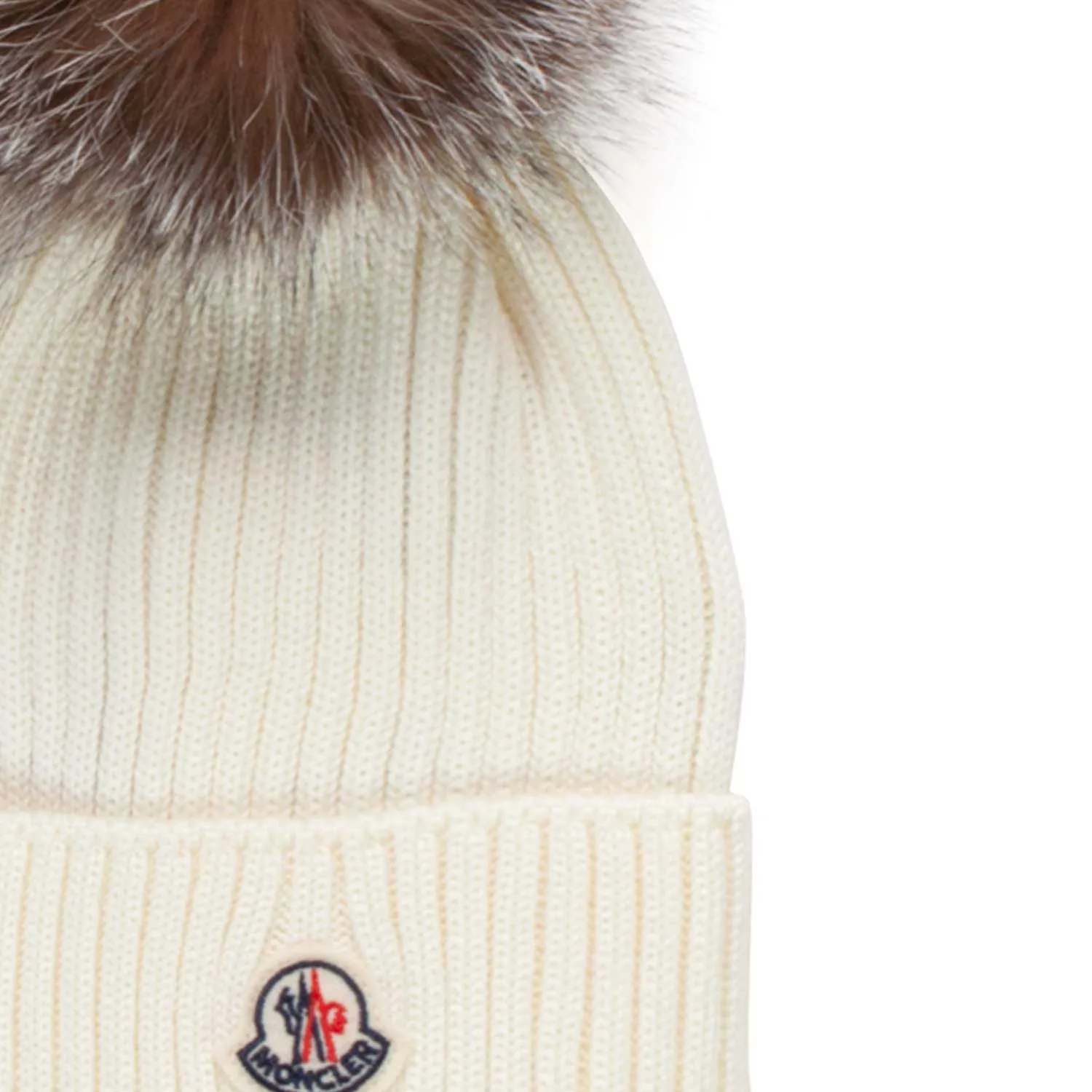 Moncler Pompon Wool Beanie For Girl