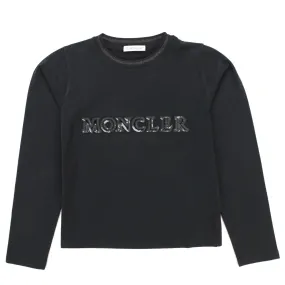 Moncler Teen And Girl Black T-Shirt