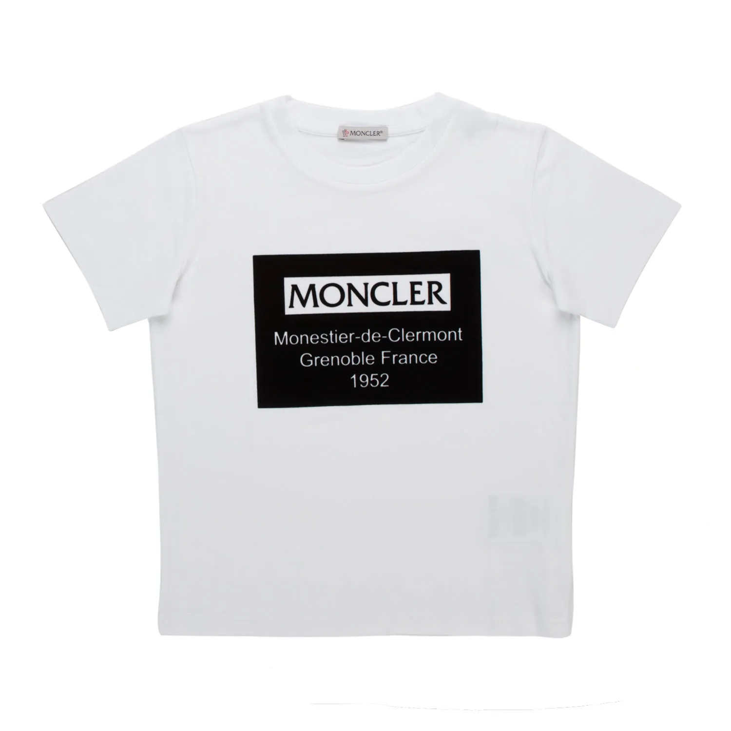 Moncler Teen Boy Logo White T-Shirt