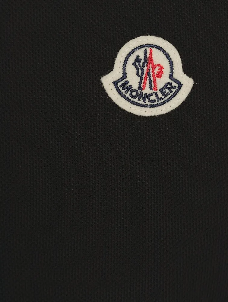 MONCLER Tricolour Short-Sleeve Polo Shirt