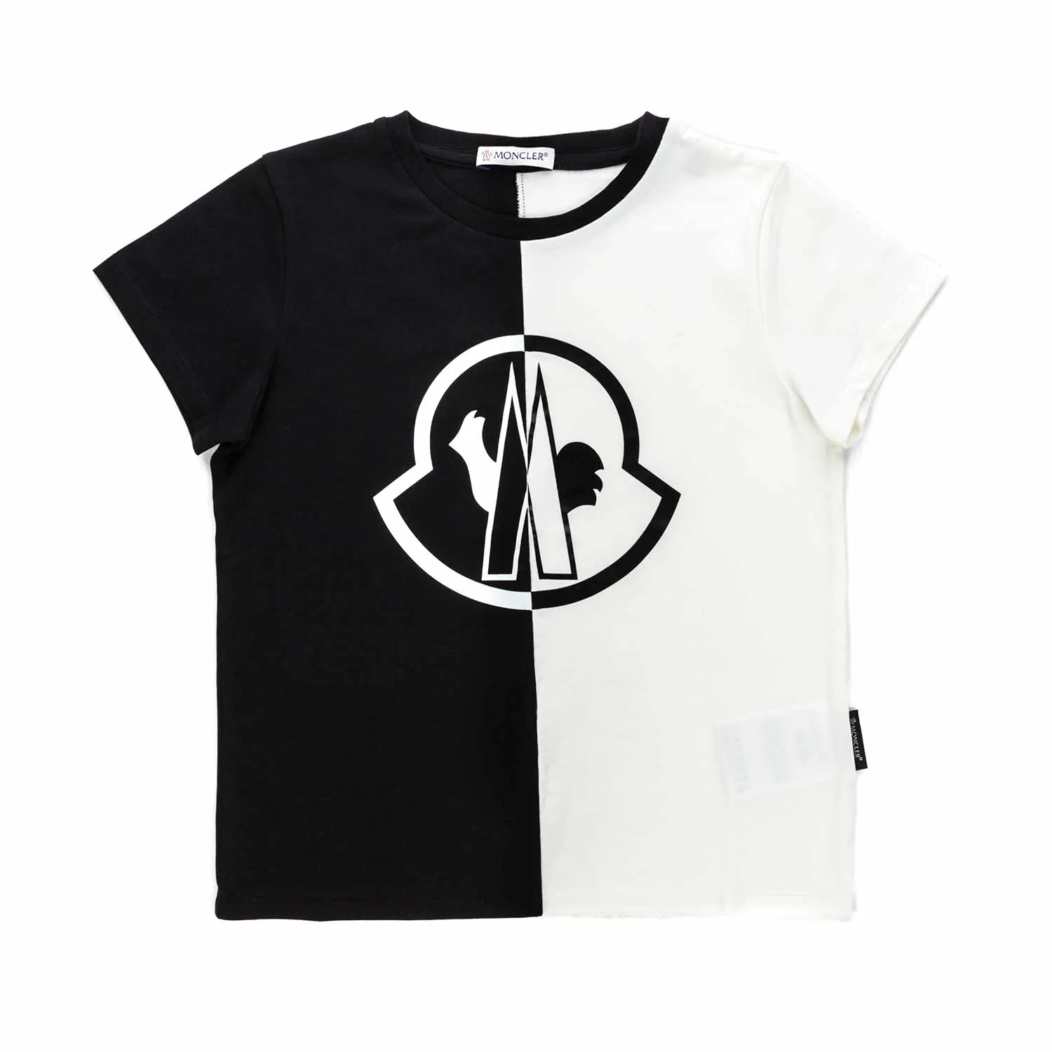 Moncler Two-Colour Logo T-Shirt For Boys