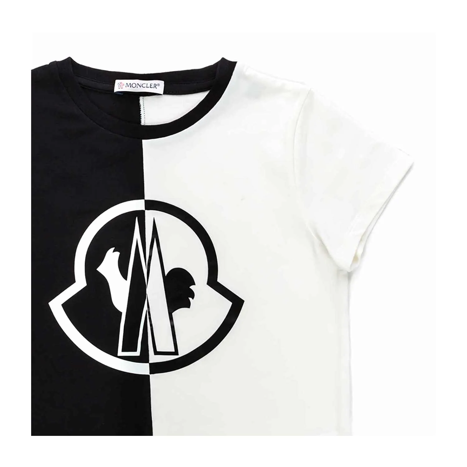 Moncler Two-Colour Logo T-Shirt For Boys