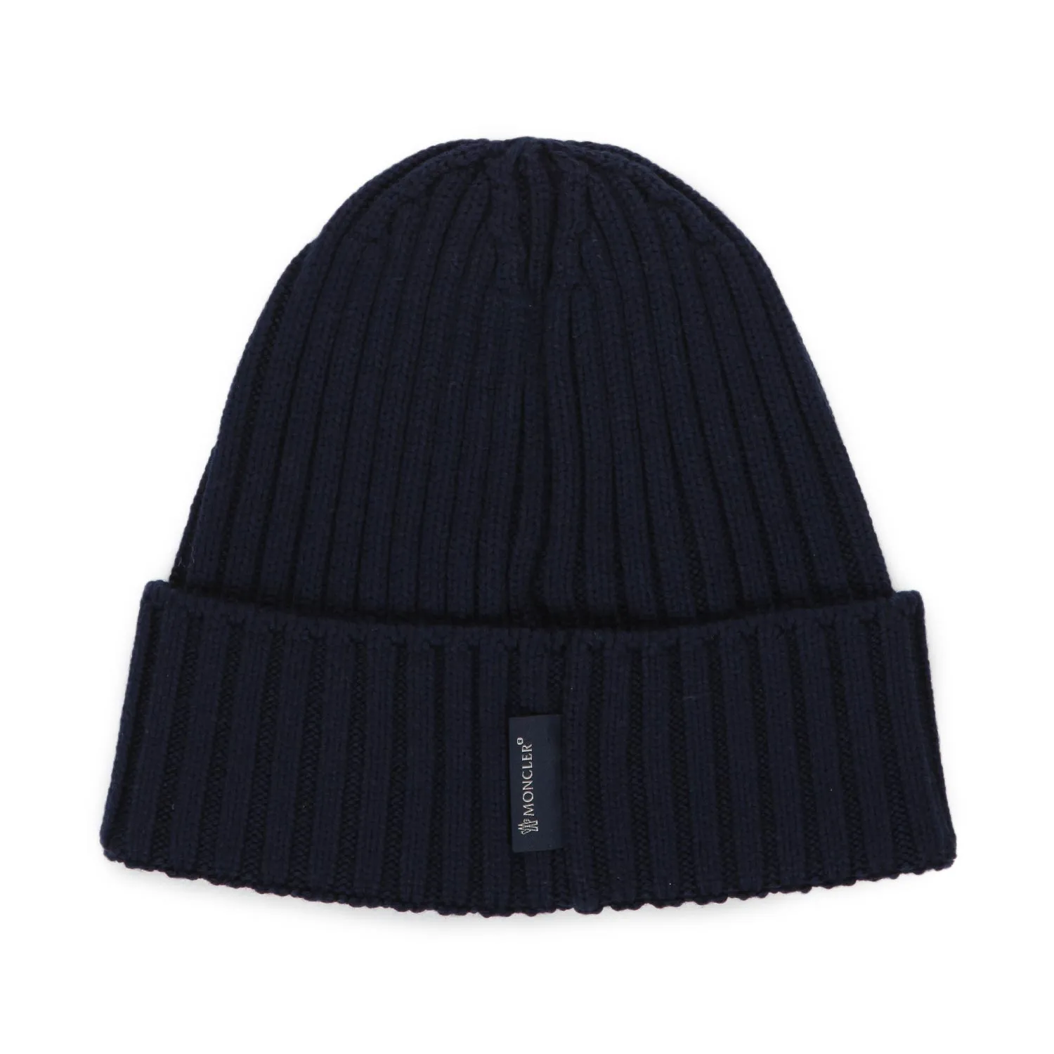 Moncler Unisex Blue Beanie With Logo 01