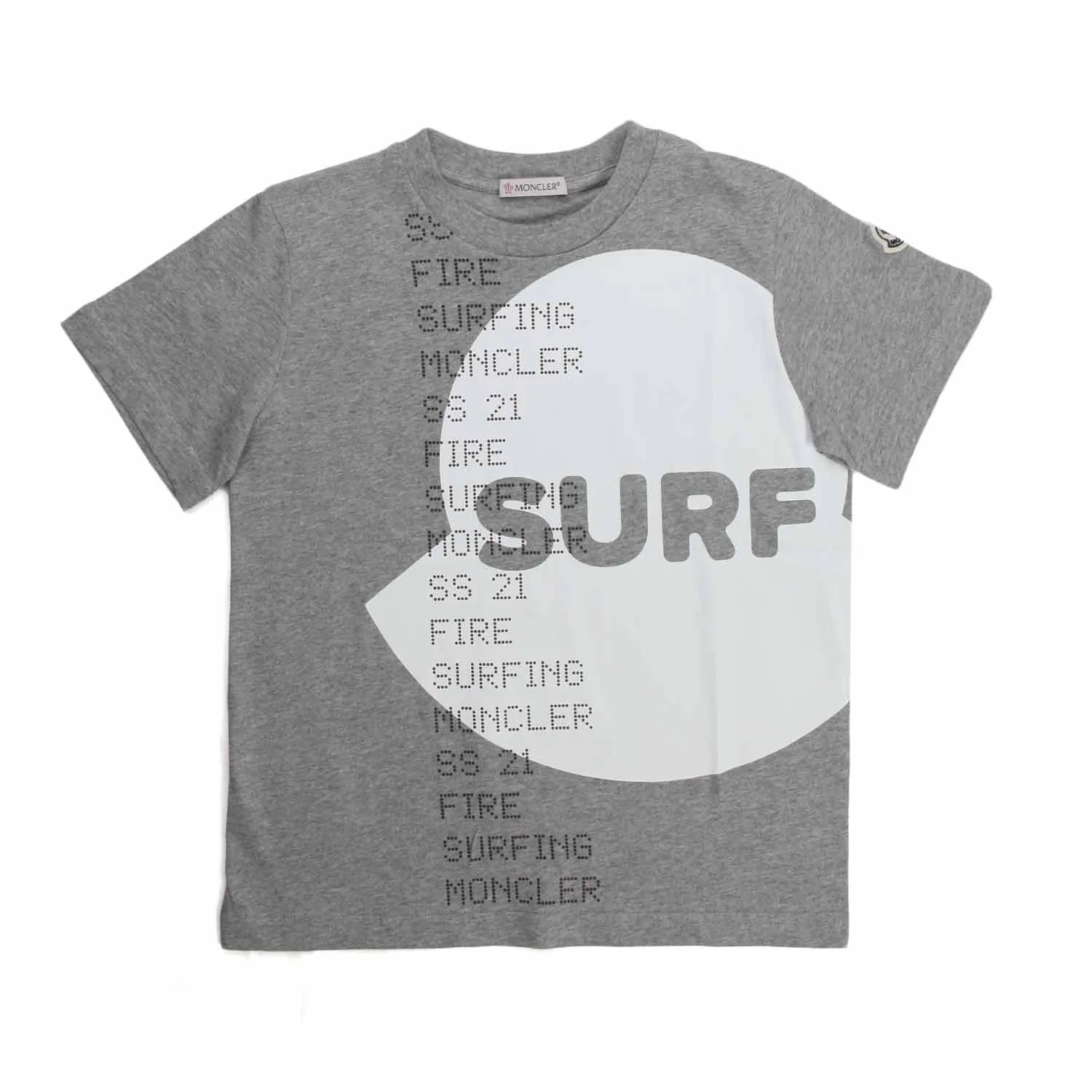 Moncler Unisex Printed Grey T-Shirt