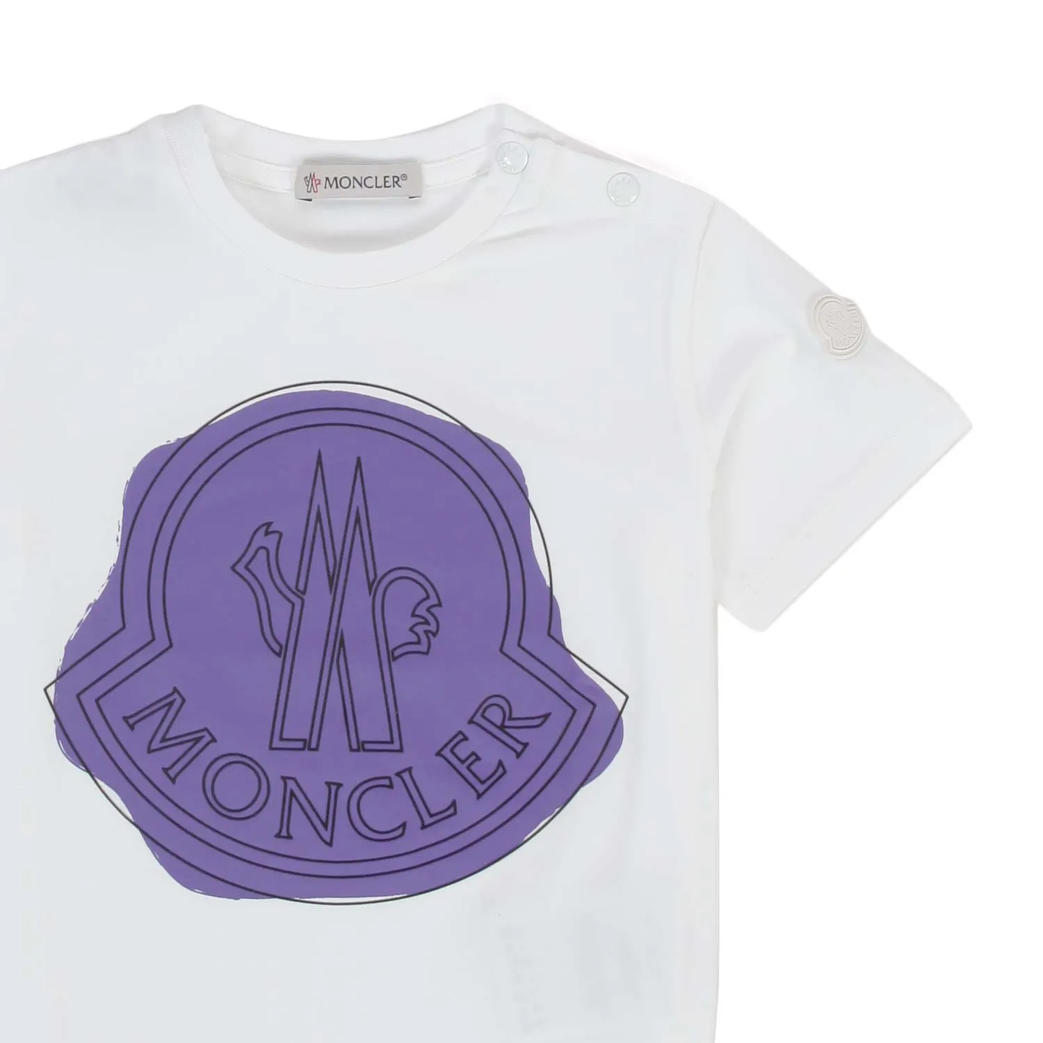 Moncler Unisex Violet Logo T-Shirt