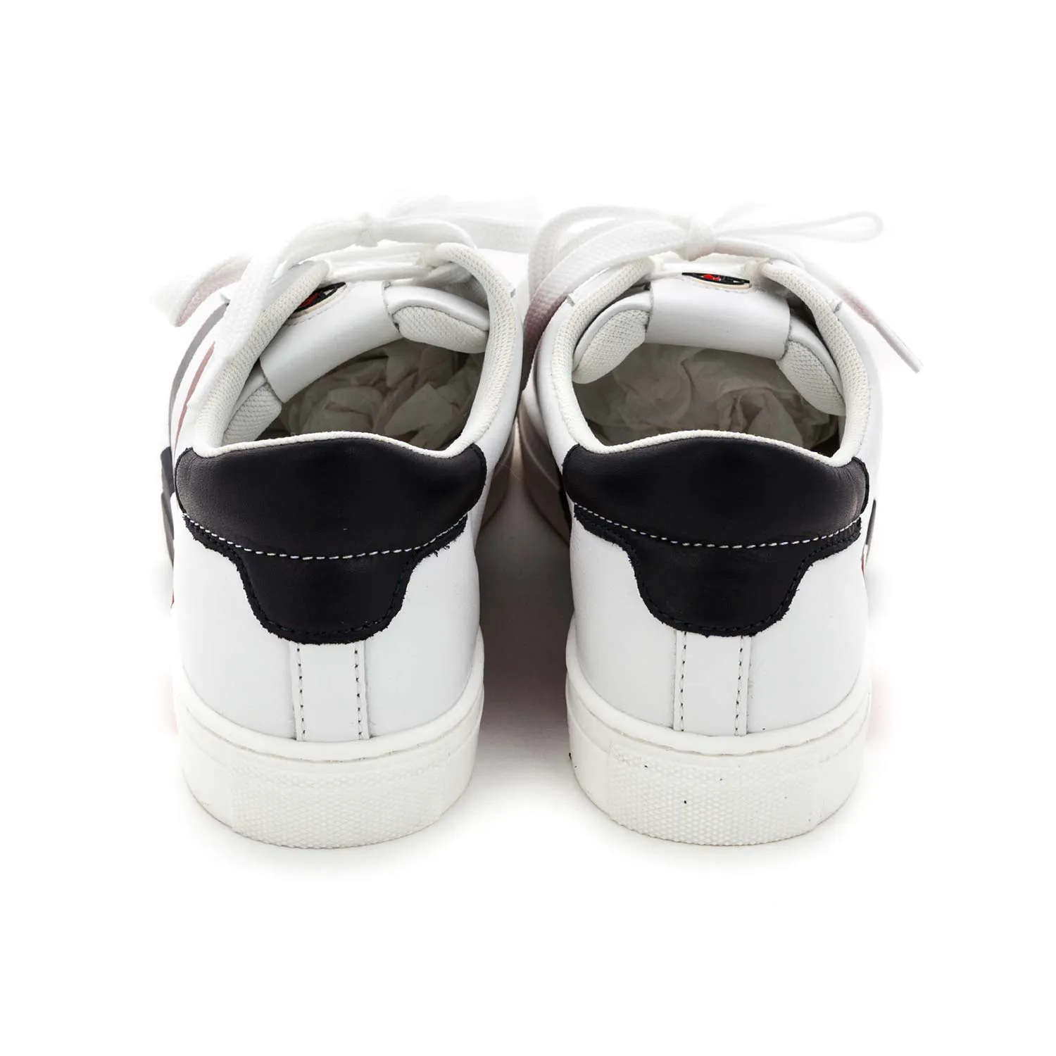 Moncler Unisex White Sneakers With Logo