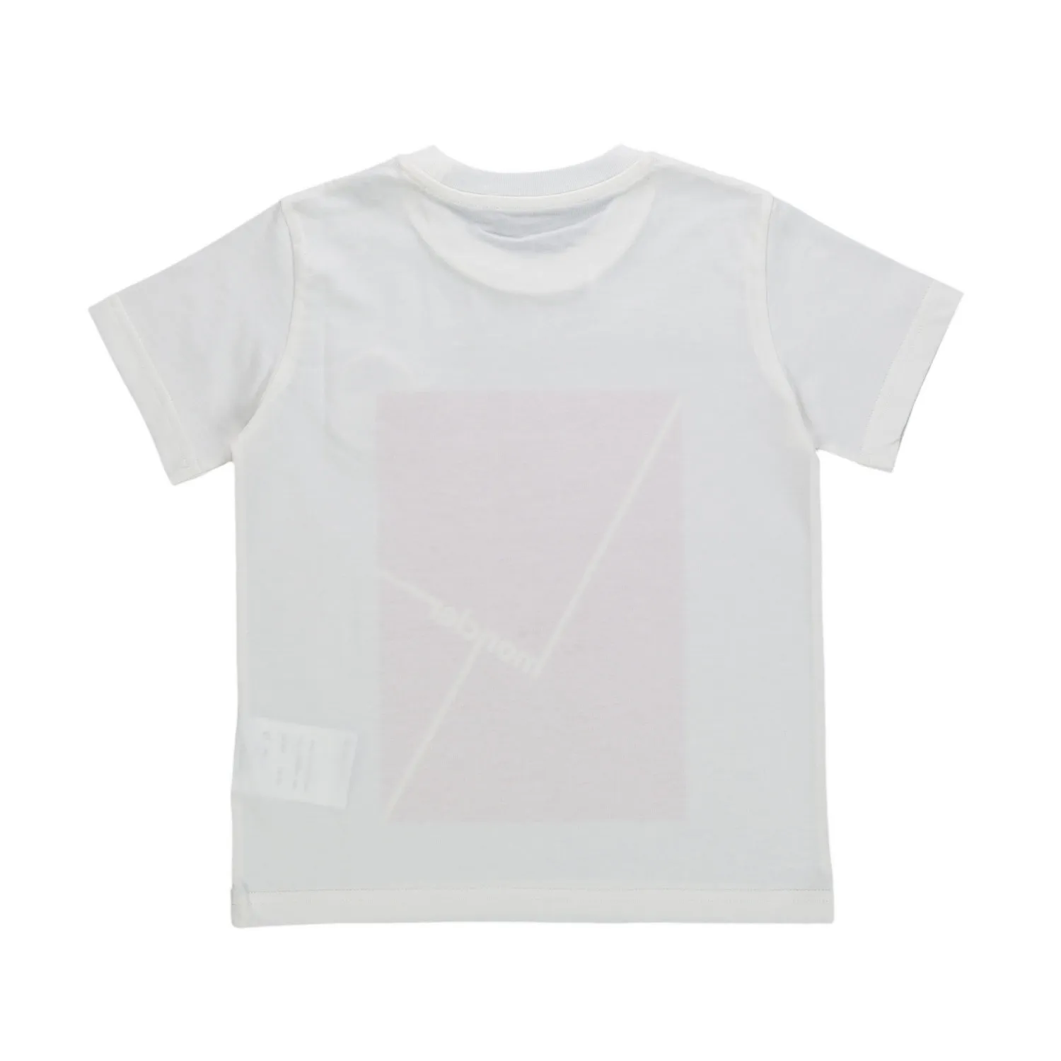 Moncler White Logo Print T-Shirt For Boy