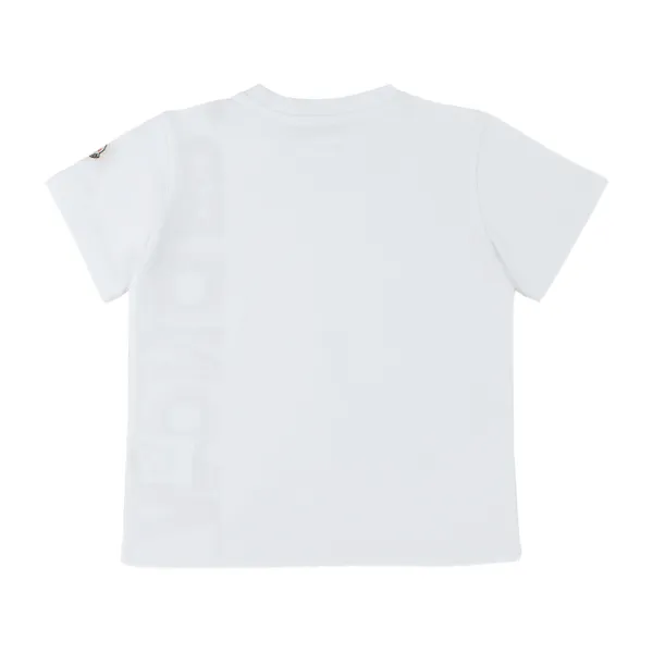 Moncler White Logo T-Shirt For Boy And Teen