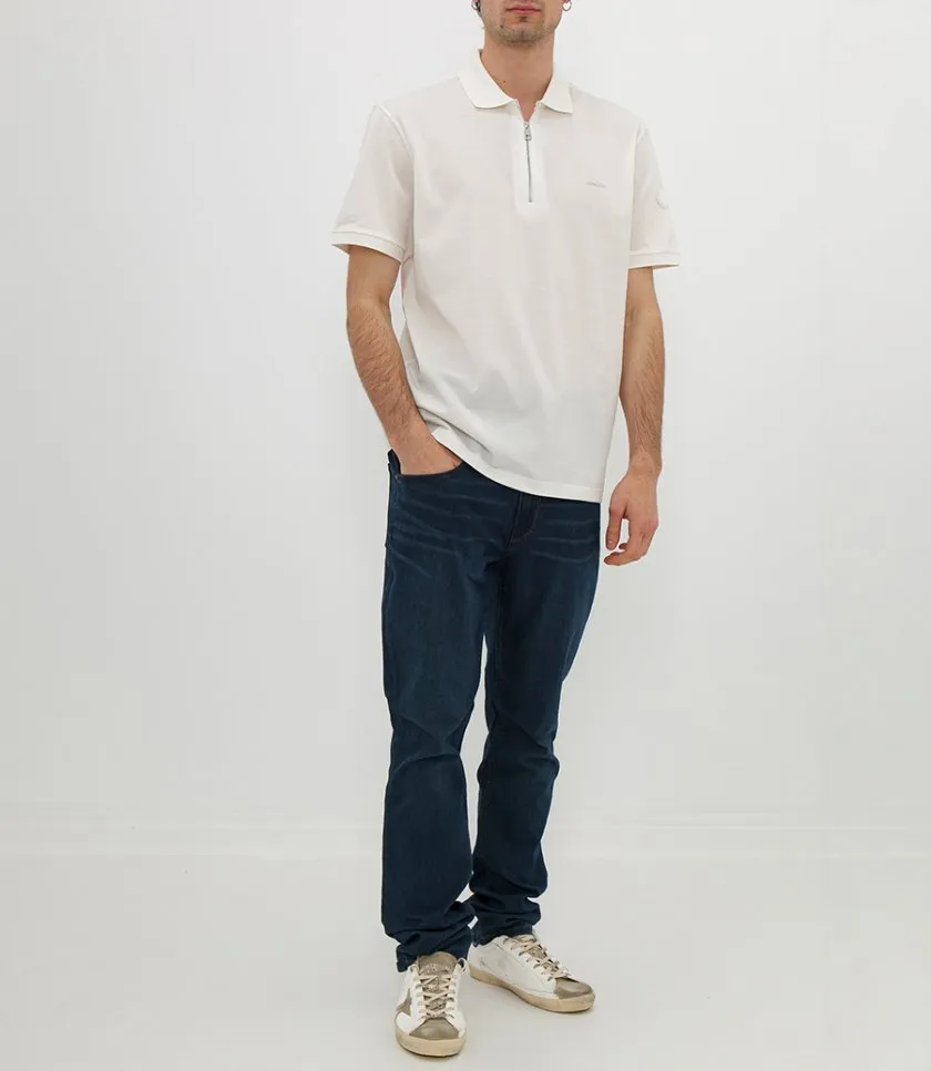 MONCLERZIP-UP POLO SHIRT