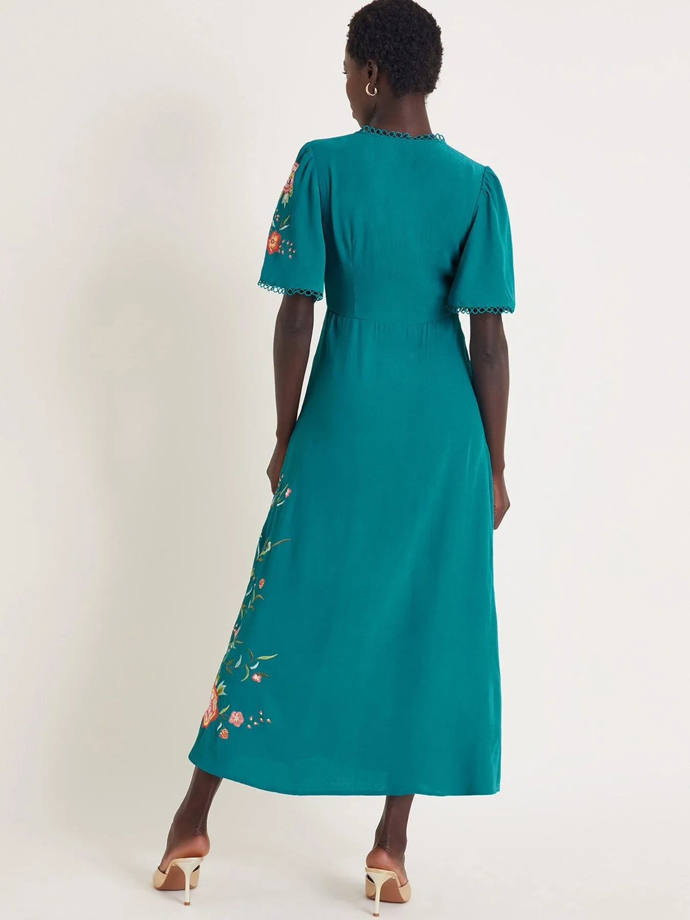 Monsoon Mya Wrap Dress - Teal